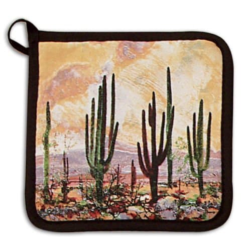 Potholder Desert Sunset Everyday Kitchen 8" X 8".