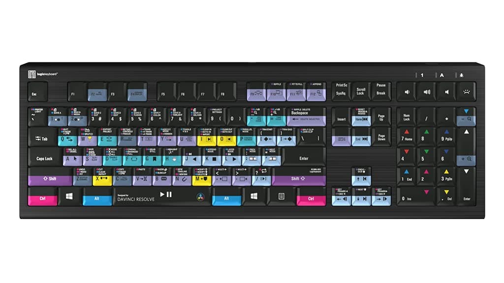 LogicKeyboard Compatible with Blackmagic DaVinci Resolve 14 Astra Backlit PC - Part: LKBU-RES14-APBH-US