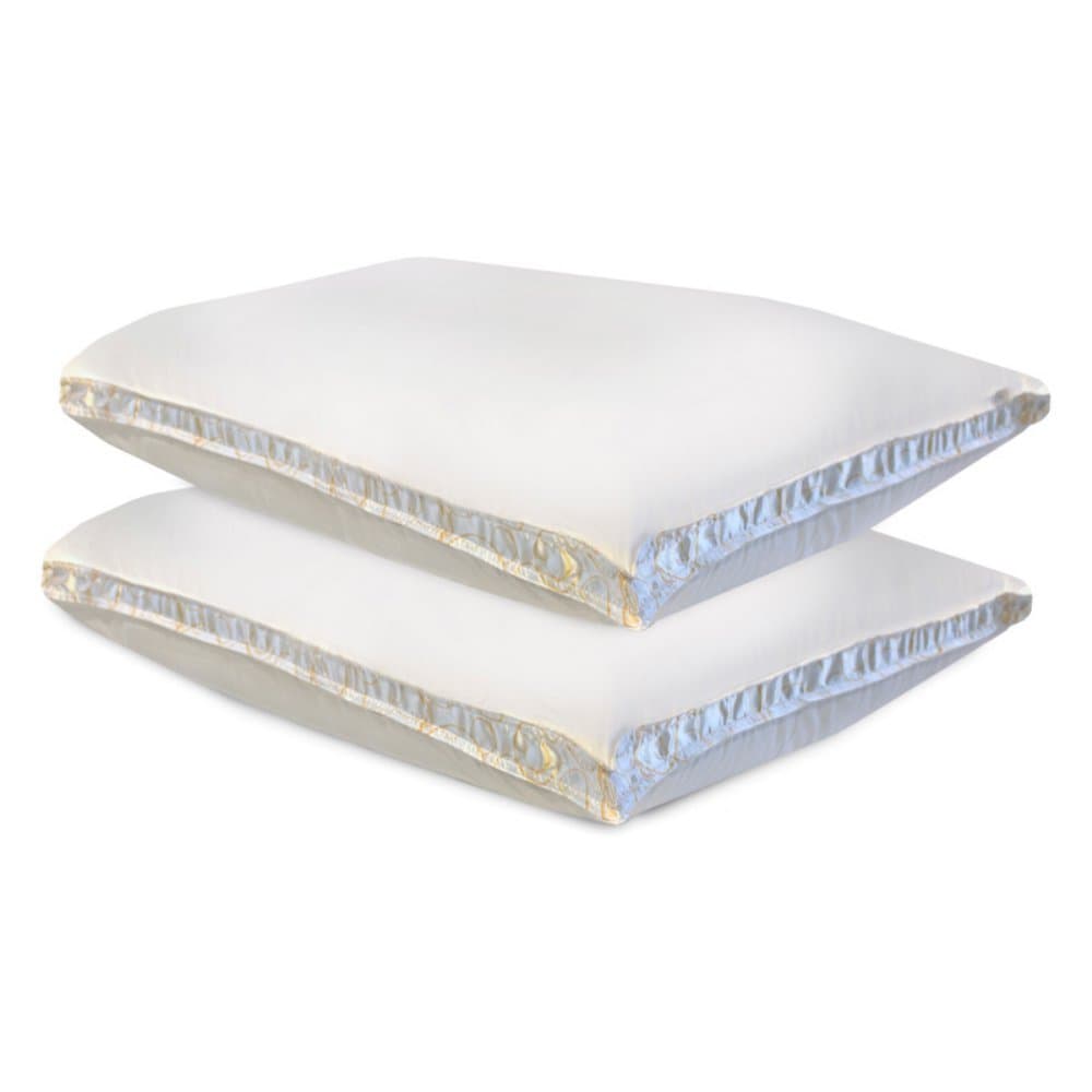 SensorPEDIC Density Medium Pillow Pair, White, Queen (Pack of 2)