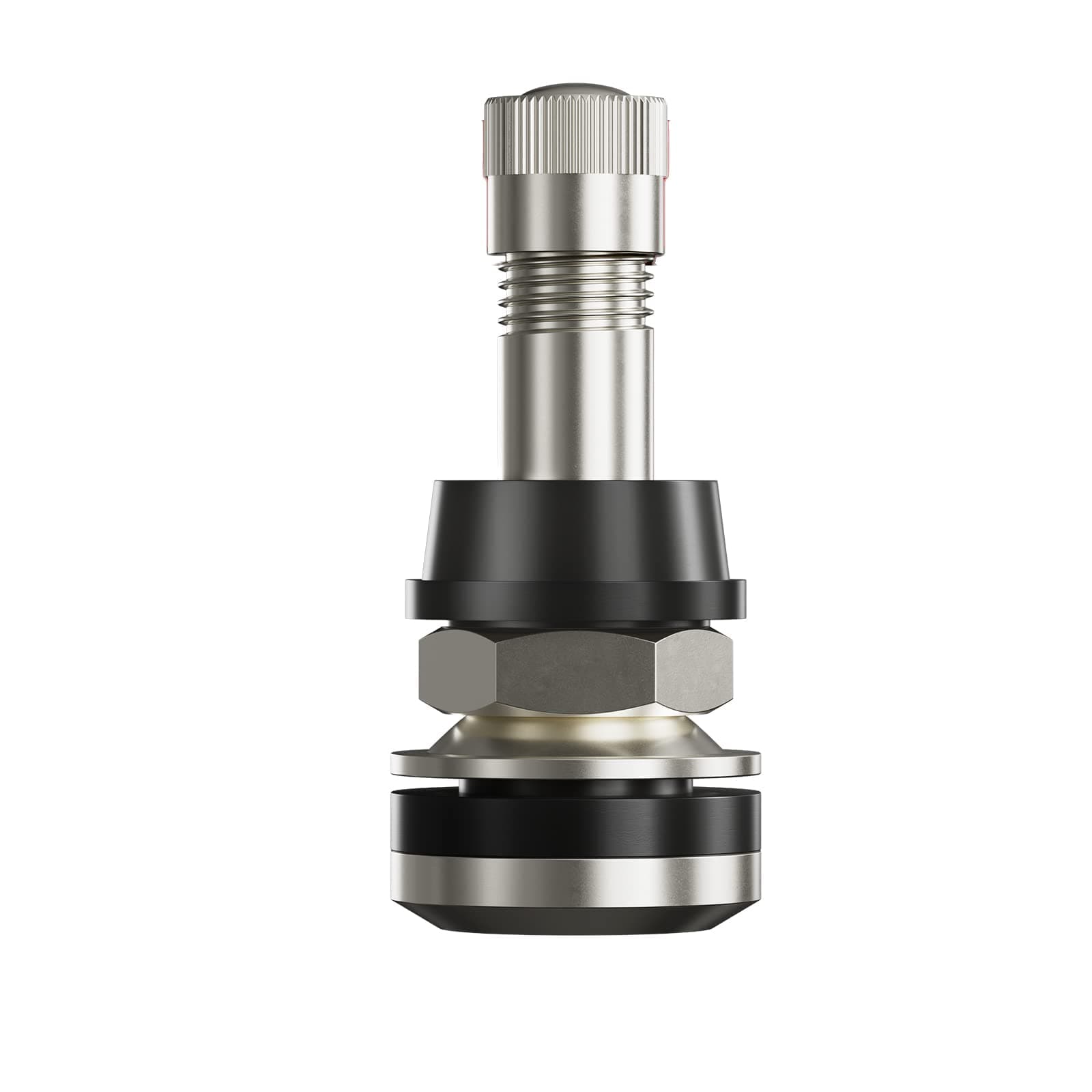 CKAuto 25 Pieces TR416 Metal Valve Stems Outer Mount Fits .453" & .625" Rim Holes Long 1 1/2", Silver