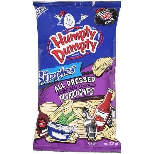 Humpty Dumpty All Dressed Potato Chips, 6 Ounce, 6 Count