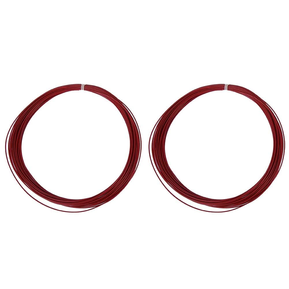 VGEBY1 2 pcs Badminton String,10m High Elastic Badminton String Durability Badminton Line with Good Durability for Badminton Rackets Shuttlecocks (Red)