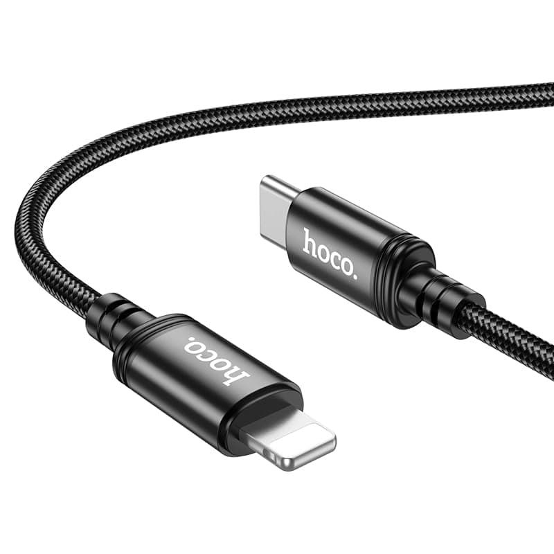 HOCO X89 Wind PD Data Cable iP - Supercharged Connectivity: Lightning-Fast Charging and Seamless Data Transfer (Black)