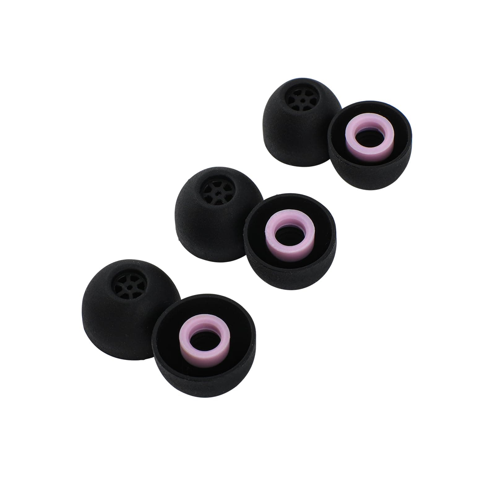 Linsoul Kiwi Ears Flex Earbud Tips, Replacement Silicone IEM Tips, 3 Pairs, S/M/L Size, for KZ ZS10 Pro 2, SuperMix 4,Hype4,Orchestra Lite, Cadenza Wired/Wireless Earphones (Black)