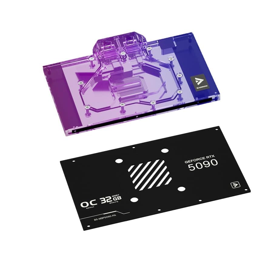 Copper GPU Water Cooling Block GPU Waterblock for MSI RTX 5090 D 32G Suprim OC, for MSI RTX 5090 D 32G Vanguard SOC Launch Edition