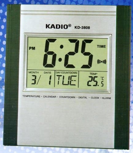 Digital Jumbo Wall Mount & Table Temperature Display Clock KD-3808