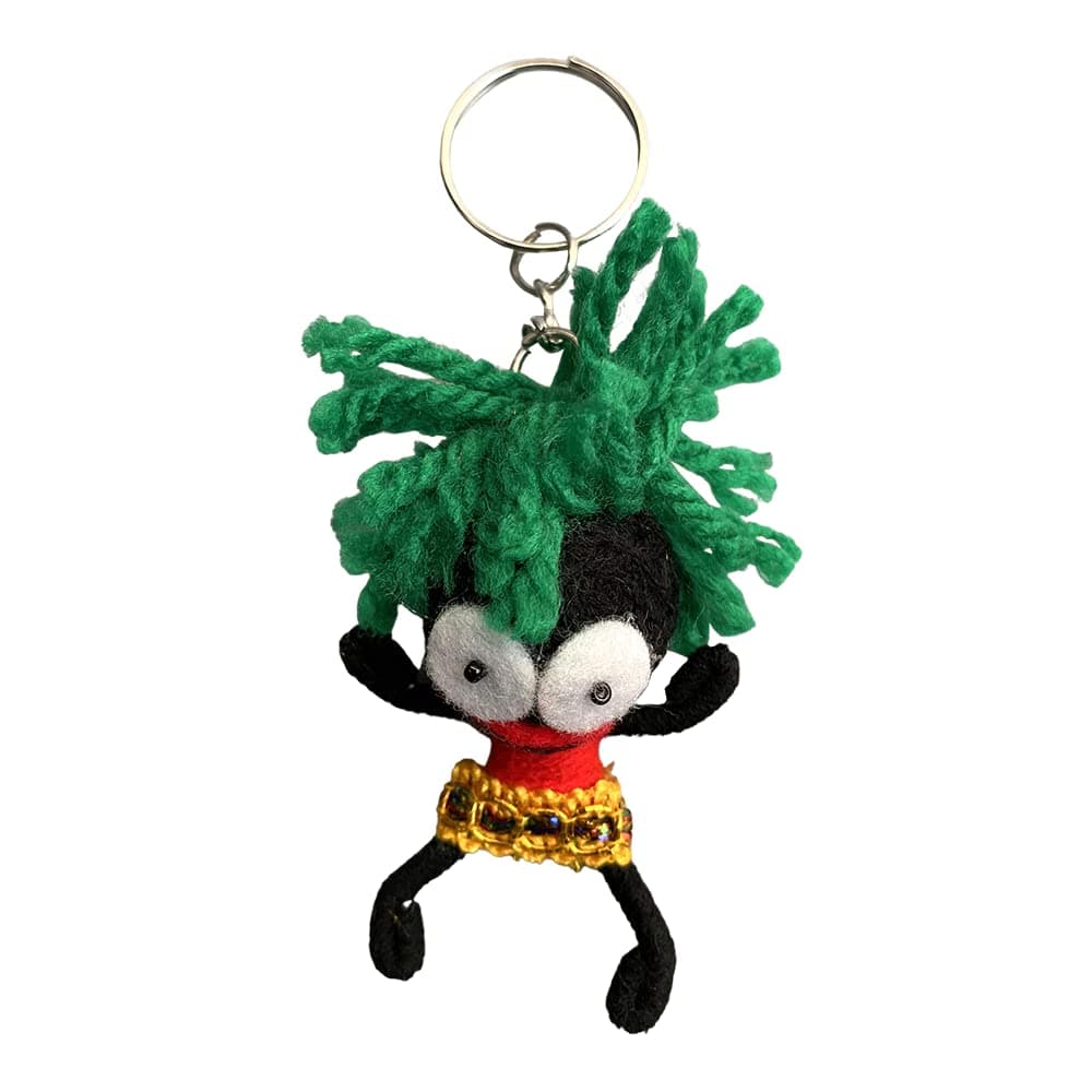 VIE Voodoo String Doll Keychain, Design T255