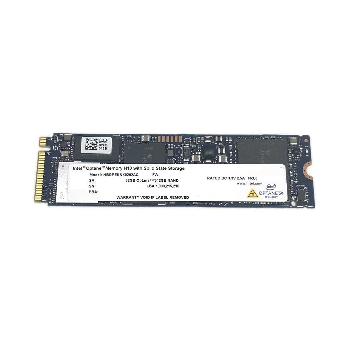 Optane Memory H10 32GB with SSD Solid State Storage 512GB HBRPEKNX0202A M.2 2280 NVMe PCIe Gen3 x4