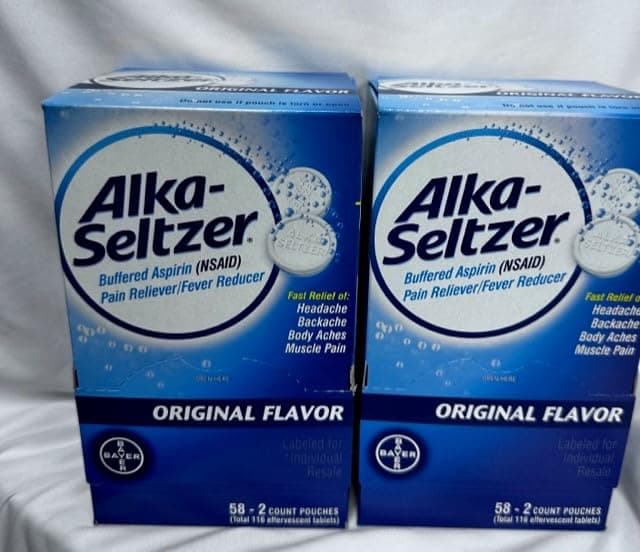 Alka-Seltzer Effervescent Tablets, Original, 116 ct (2)