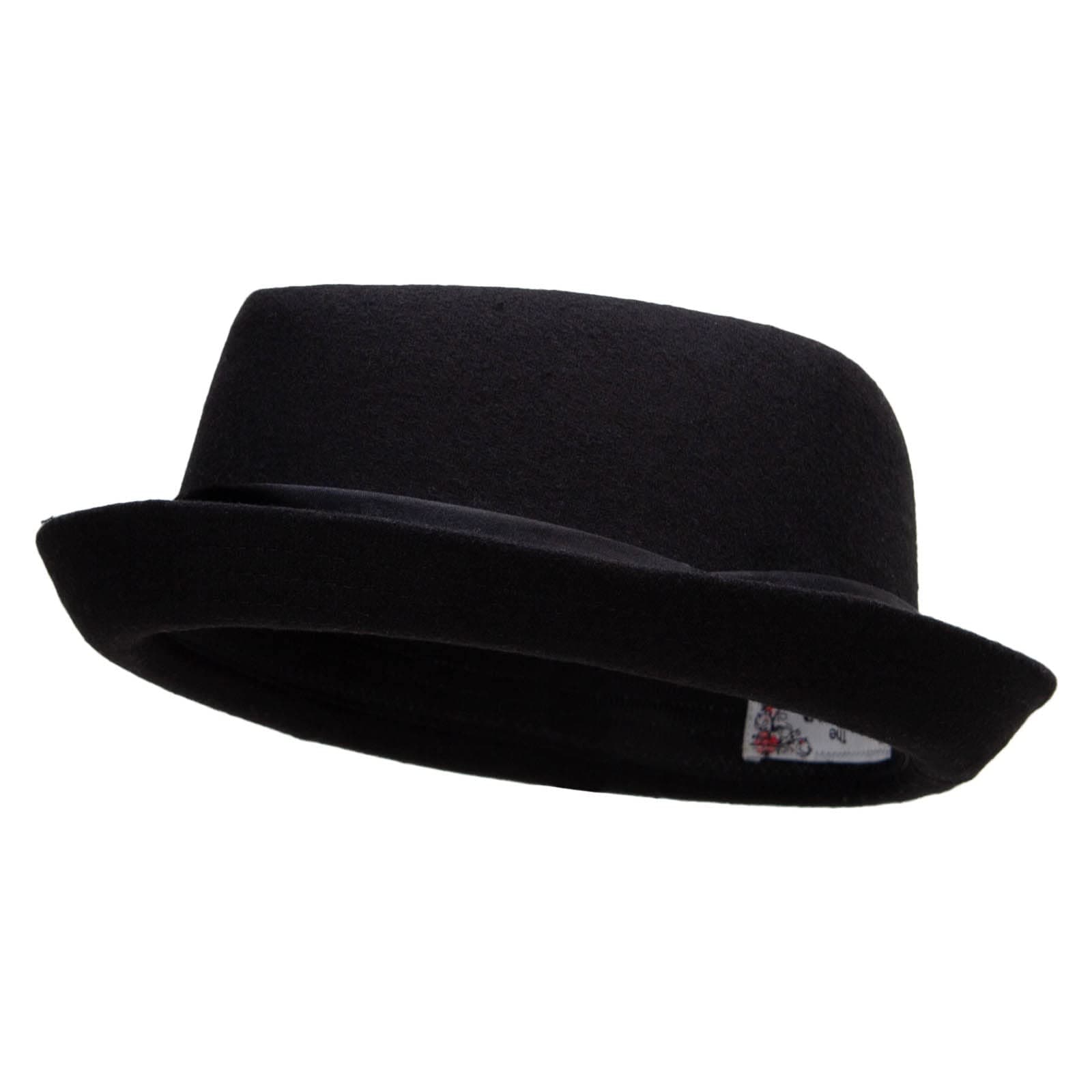 Wool Upbrim Pork Pie Fedora