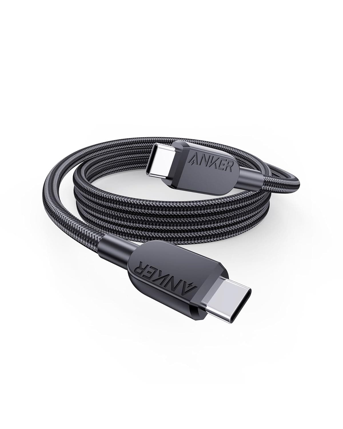 240W USB-C to USB-C Cable, 3 ft Double Braided Nylon Type-C Charging Cable, for MacBook Pro, iPhone 17/16/15, iPad Pro, Samsung Galaxy,and More (Charger Not Included)