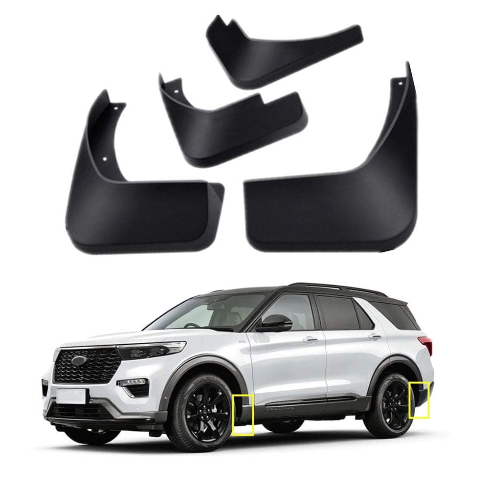 Mud Flaps Kit for 2024 Ford Explorer 2020-2023 Mud Splash Guard Fender Front and Rear 4-PC Set by TOPGRIL