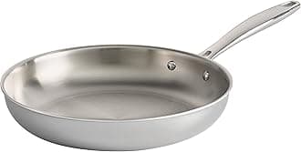 Signature Tri-Ply Clad Stainless Steel 10-Inch Frying Pan, Induction-Ready Skillet, Dishwasher-Safe, NSF-Certified, Made in Brazil