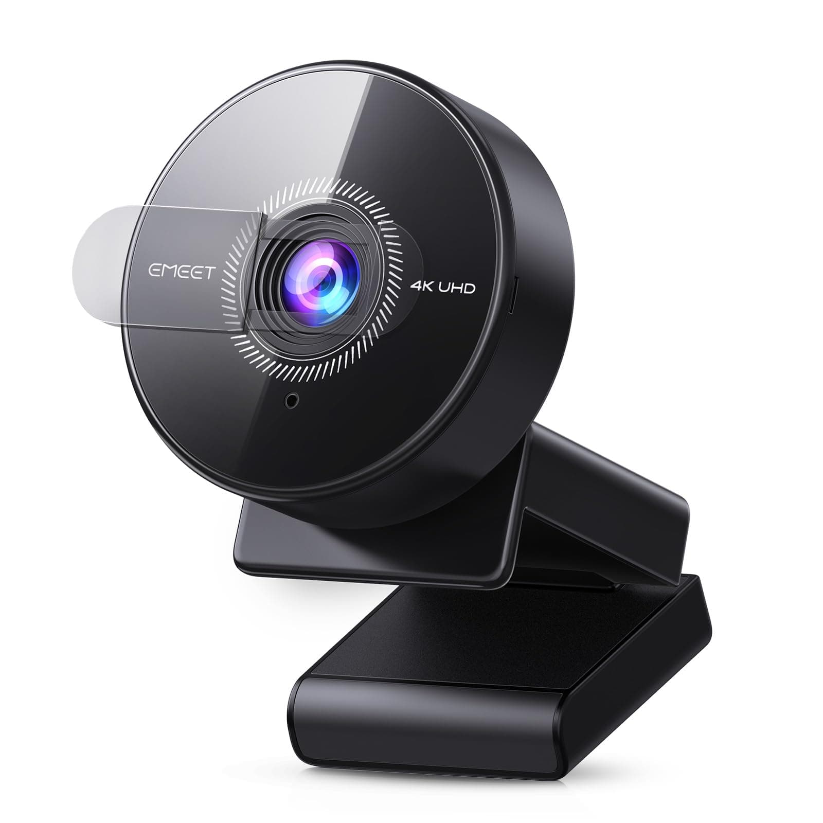 EMEET C950 4K Webcam for PC - 8 Megapixels UHD, PDAF Autofocus, Noise-Canceling Mic, 73° FOV, 1080P@60FPS, Privacy Cover, USB 2.0 Plug&Play, Ideal PC Camera 4K for Zoom/Teams/Google Meet