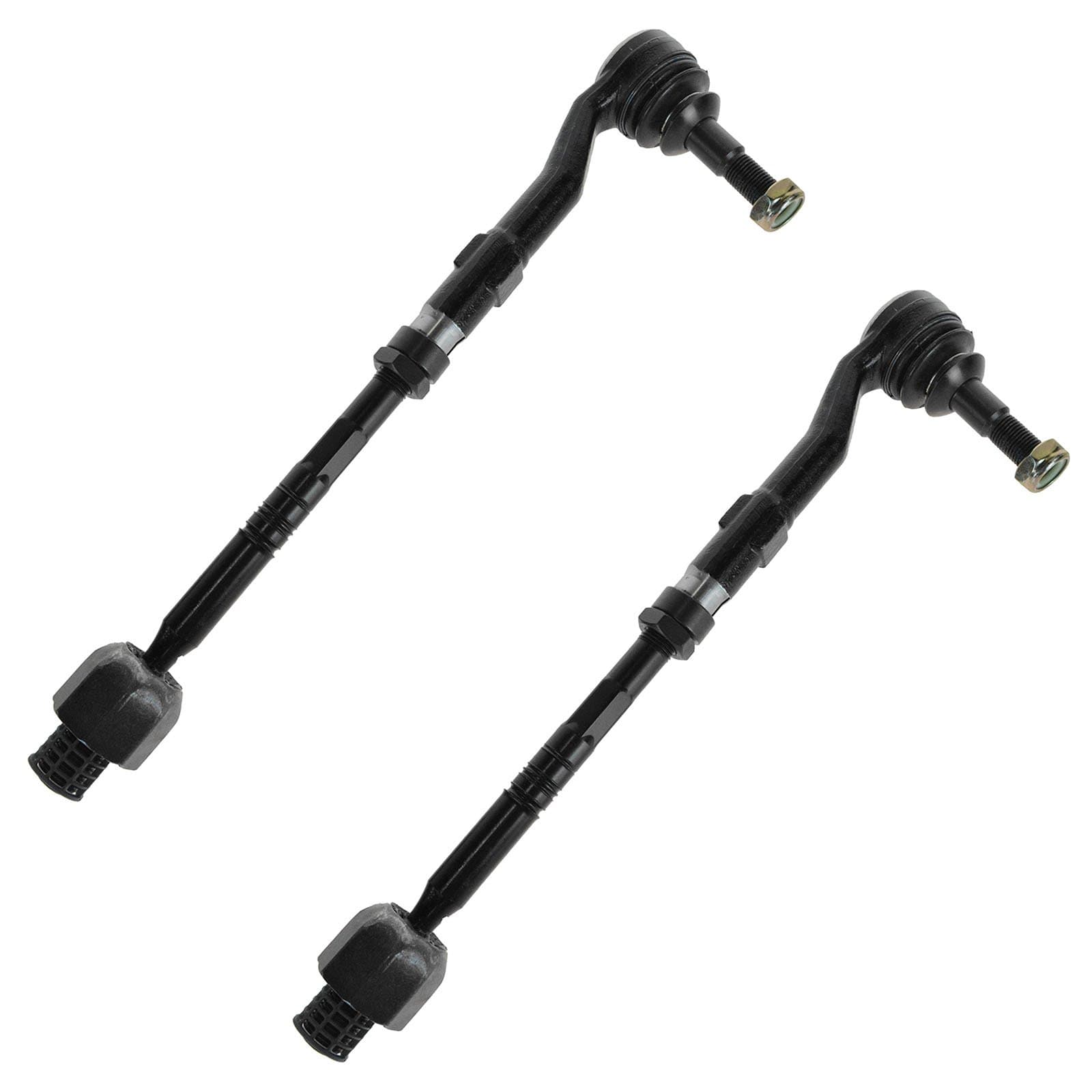 Inner and Outer Driver and Passenger Side Tie Rod Set 2 Piece Compatible with 2004-2007 BMW 525i 04-07 530i 04-05 545i 04-05 645Ci 06-10 550i 06-10 650i 06-10 M5 06-10 M6 08-10 528i 08-10 535i