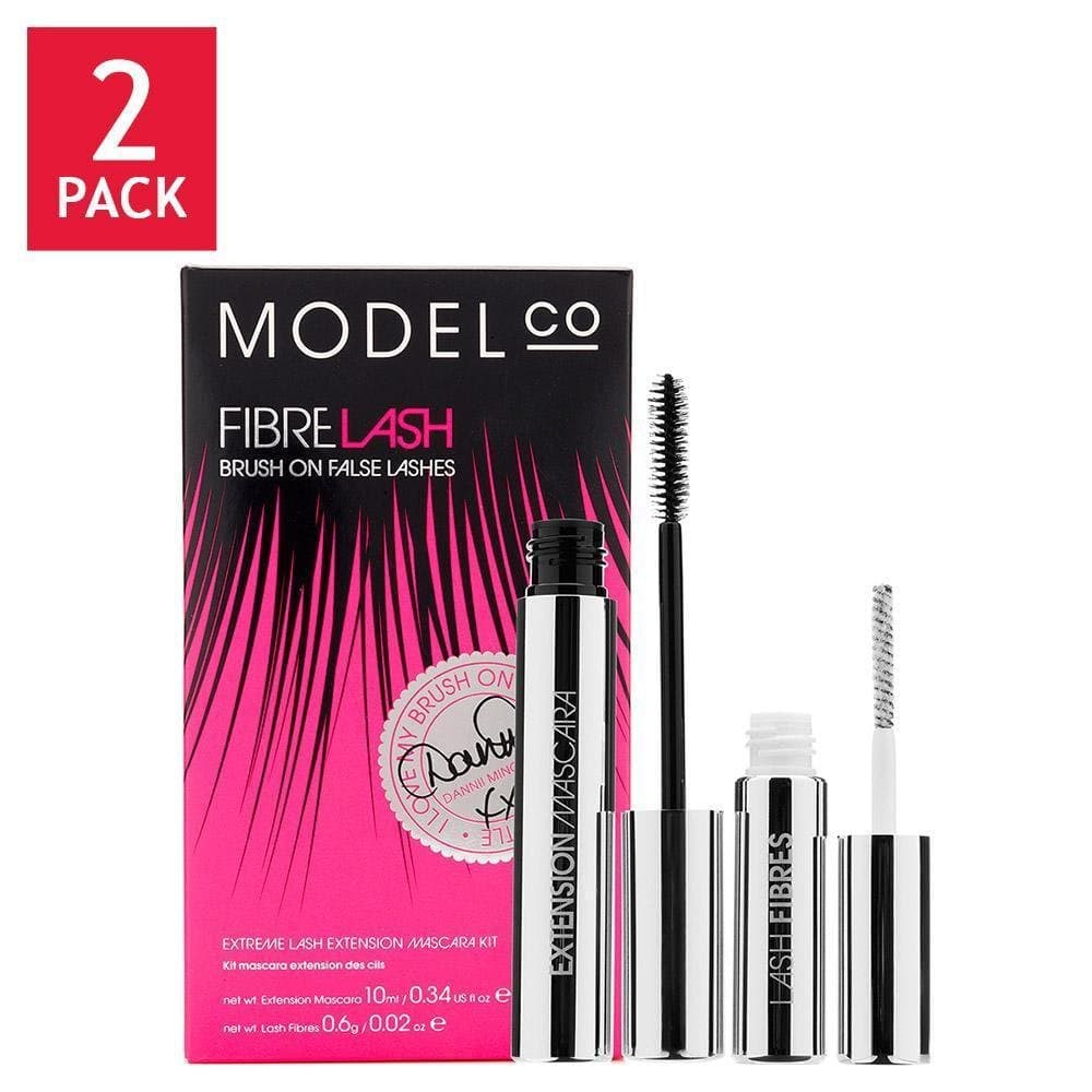 ModelCo FIBRE LASH Brush on False Lashes, 2-pack