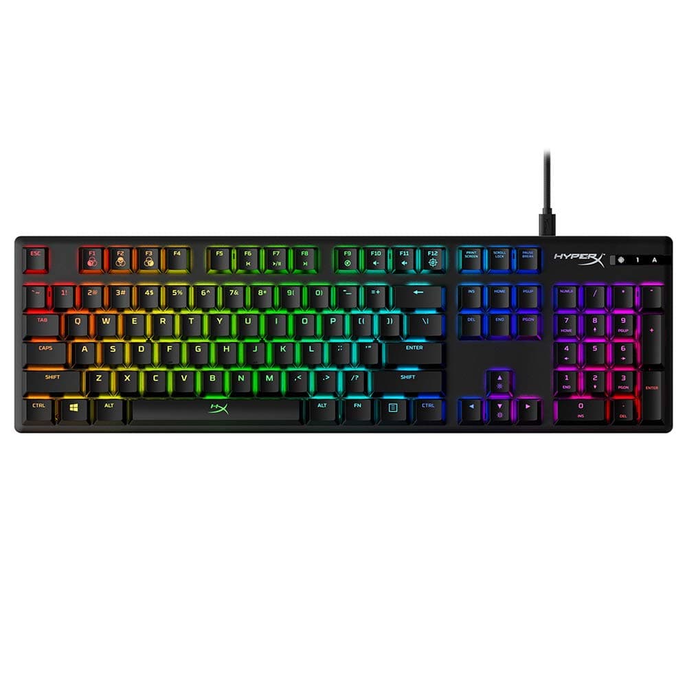 - HyperX Alloy Origins - Mechanical Gaming Keyboard, Software-Controlled Light & Macro Customization, Compact Form Factor, RGB LED Backlit - Linear HyperX Red Switch (Black)