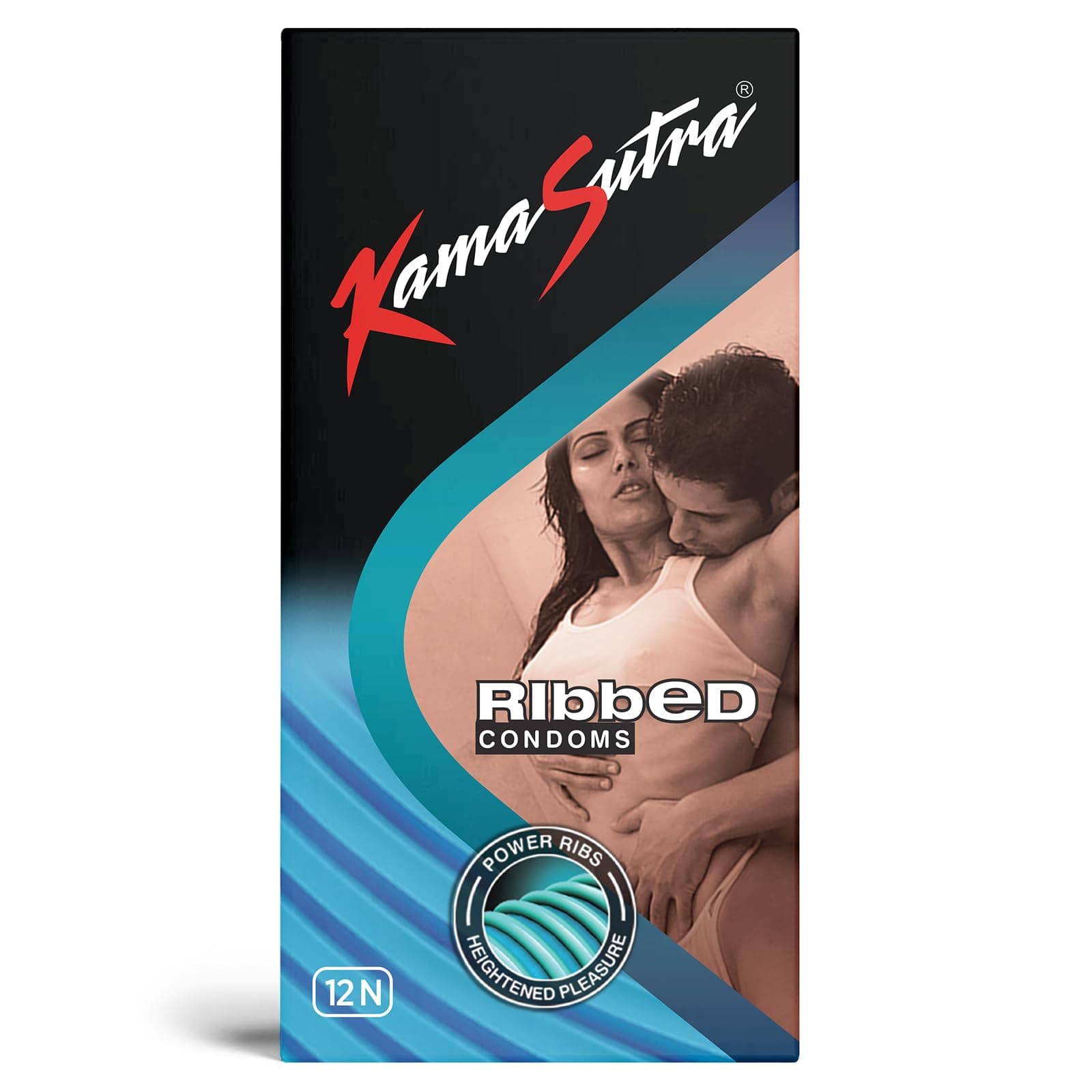 Kamasutra Ribbed - 12 Condoms