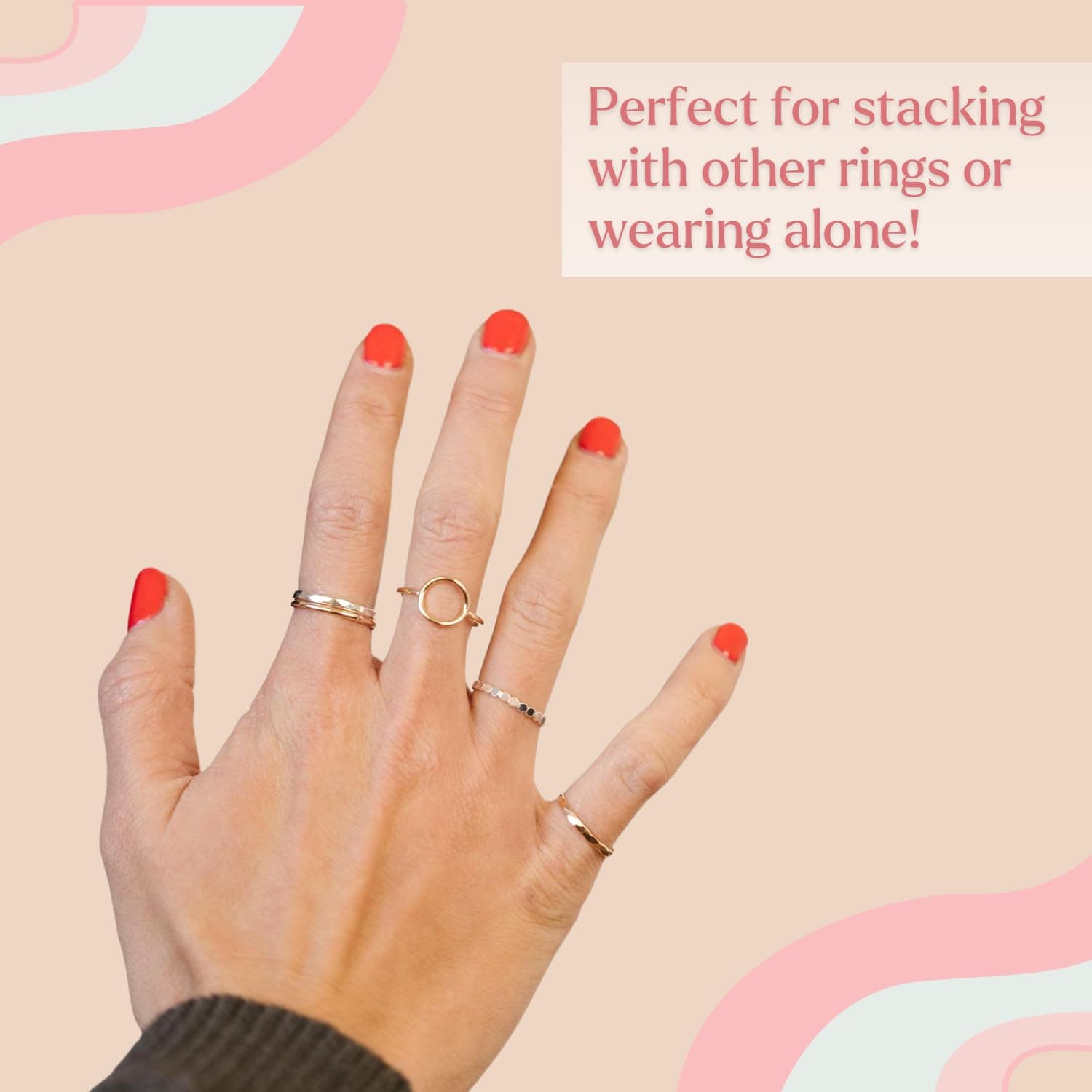 Nova Stacking Ring – Handmade Rings for Women—Stackable Rings …