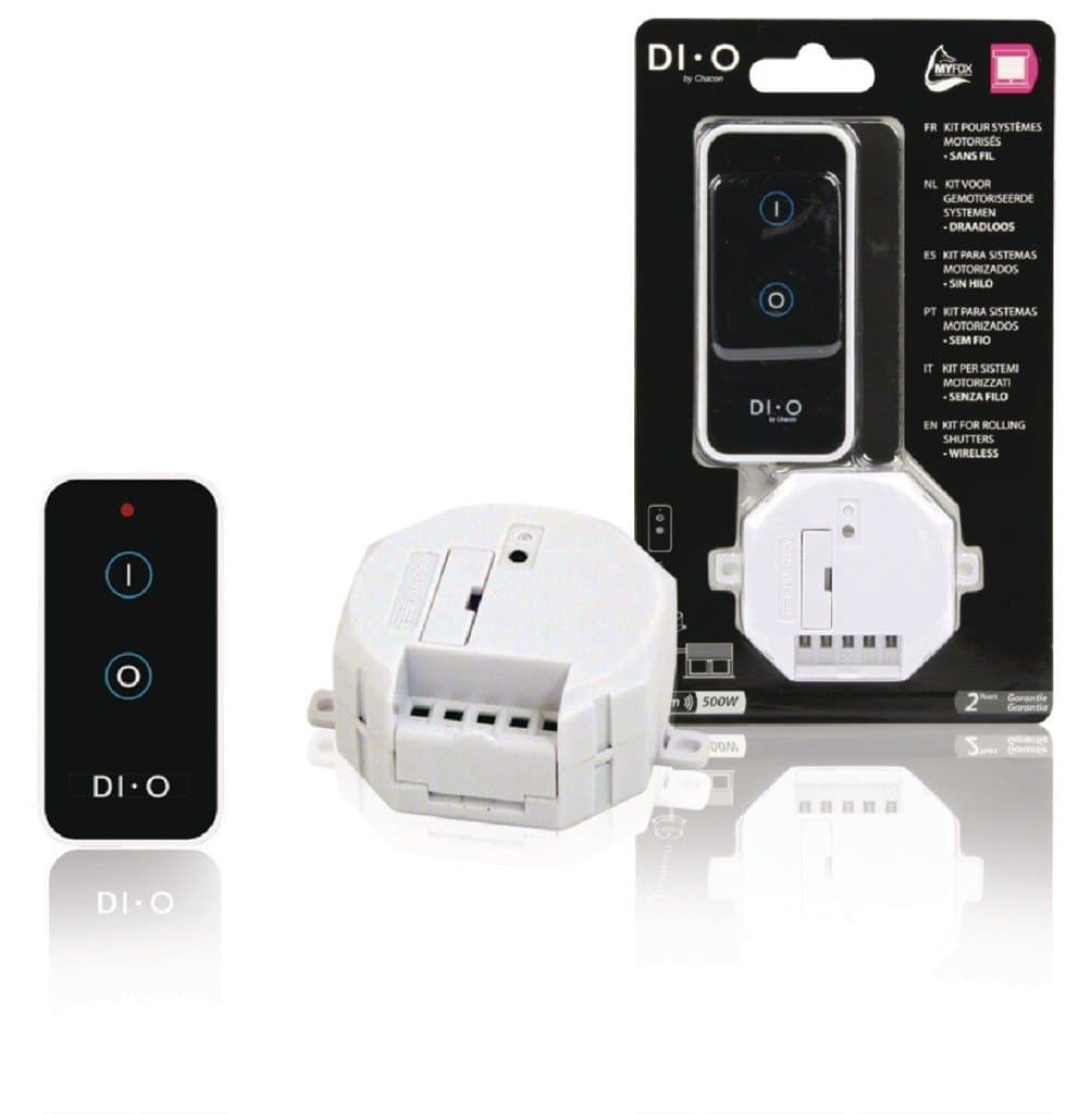 Dio Chacon 54753 2-Button Remote Control + Roller Shutter Receiver