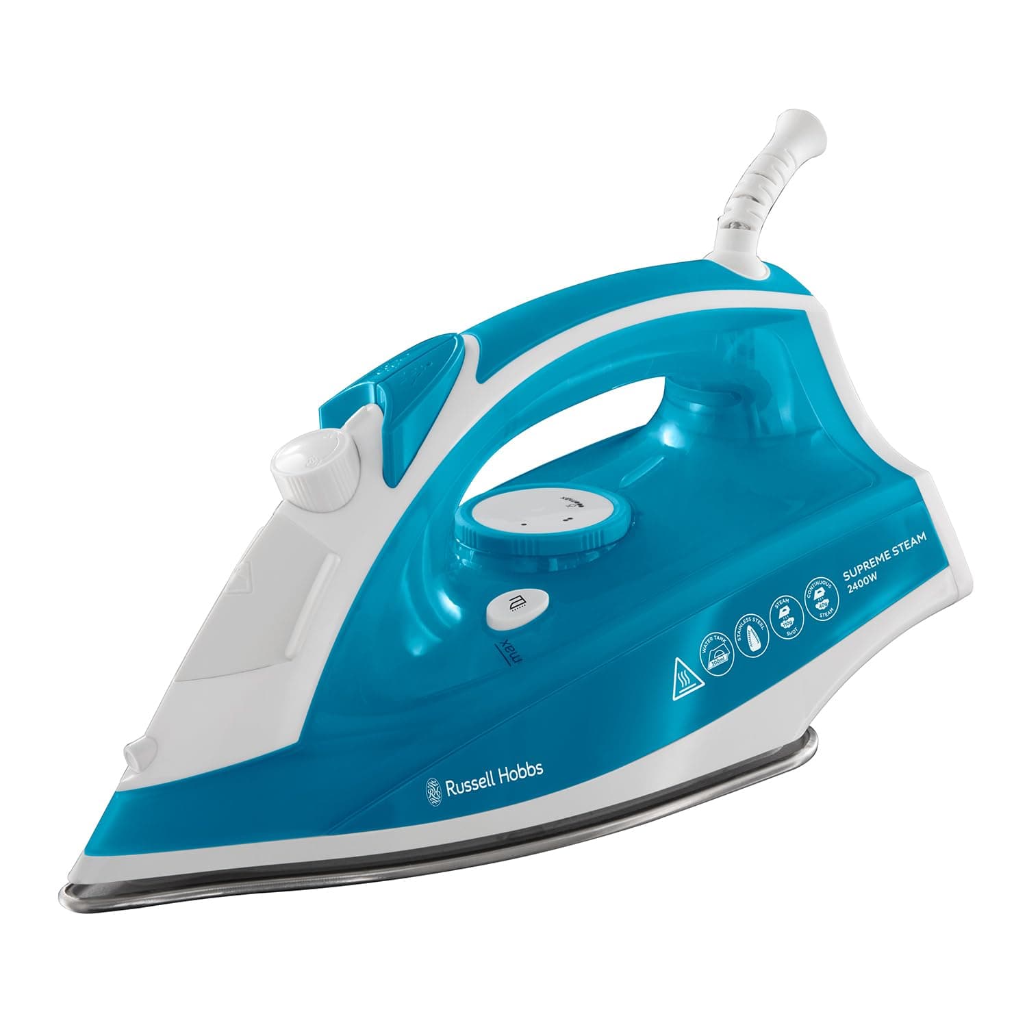 Supreme Steam Iron, Powerful vertical steam function, Non-stick stainless steel soleplate, Easy fill 300ml Water Tank, 110g Steam Shot, 40g Continuous steam, 2m Cord, 2400W, 23061