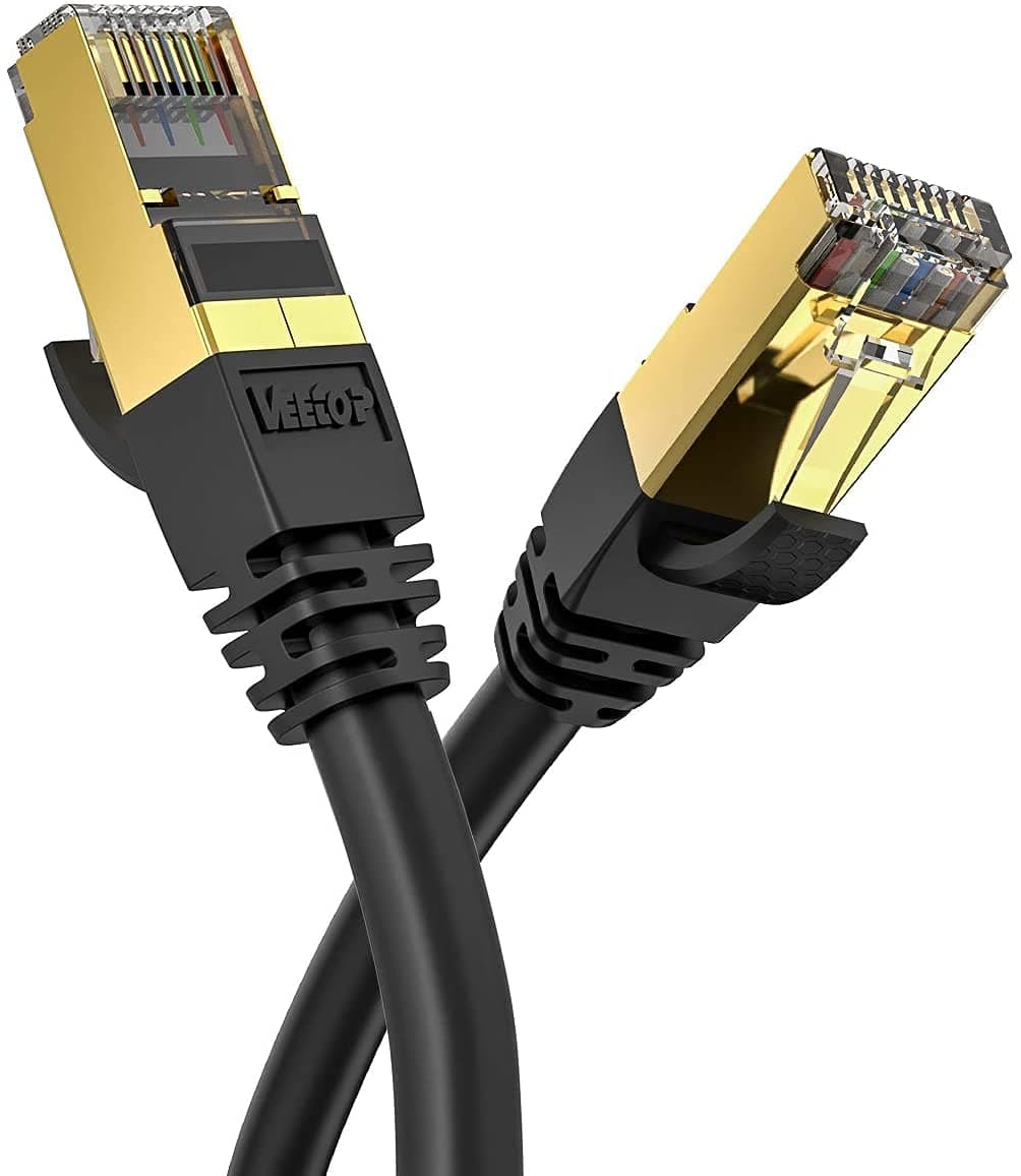 Cat8 Round Cable (Black)