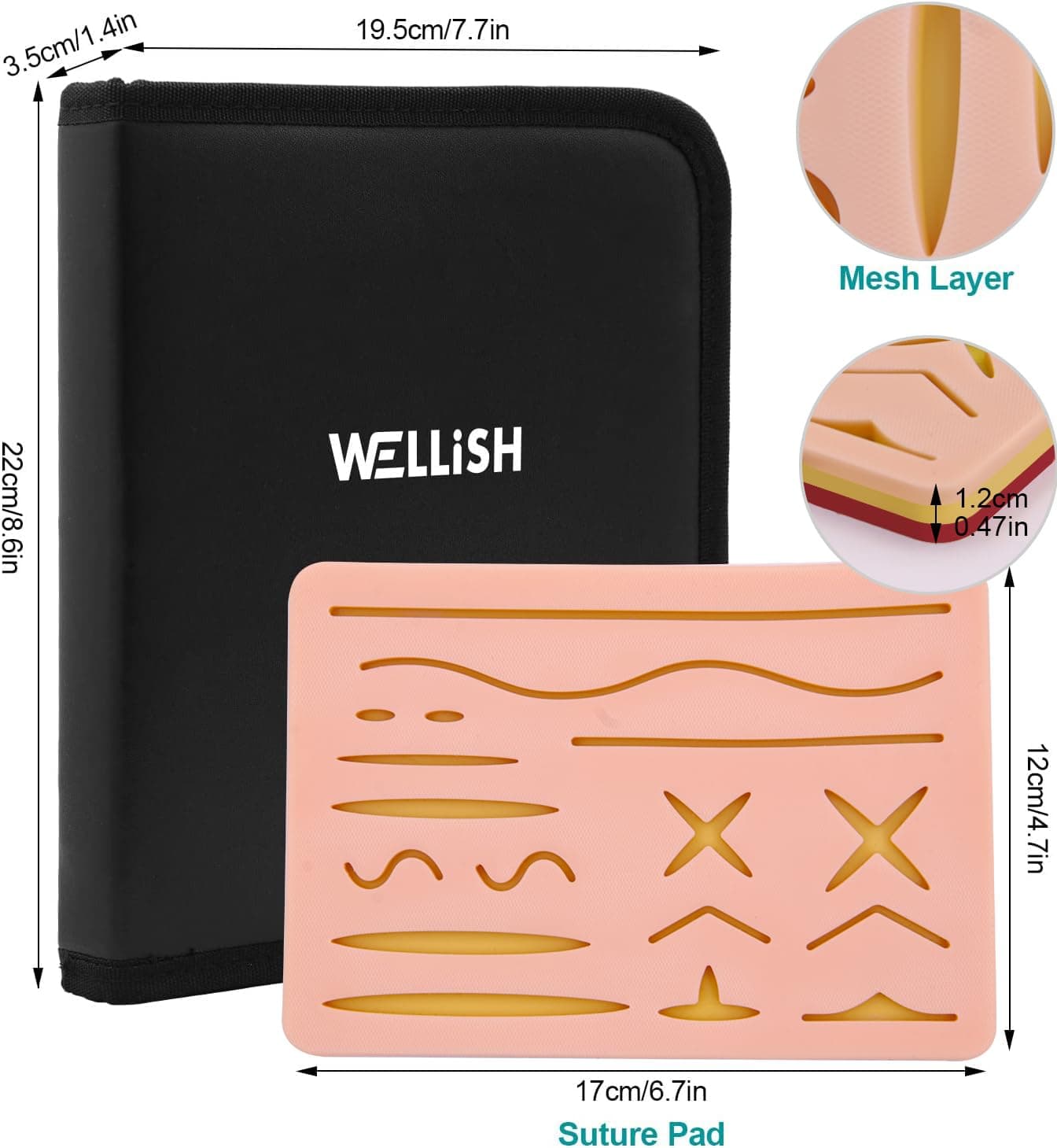 Suture Practice Kit with Suture Pad