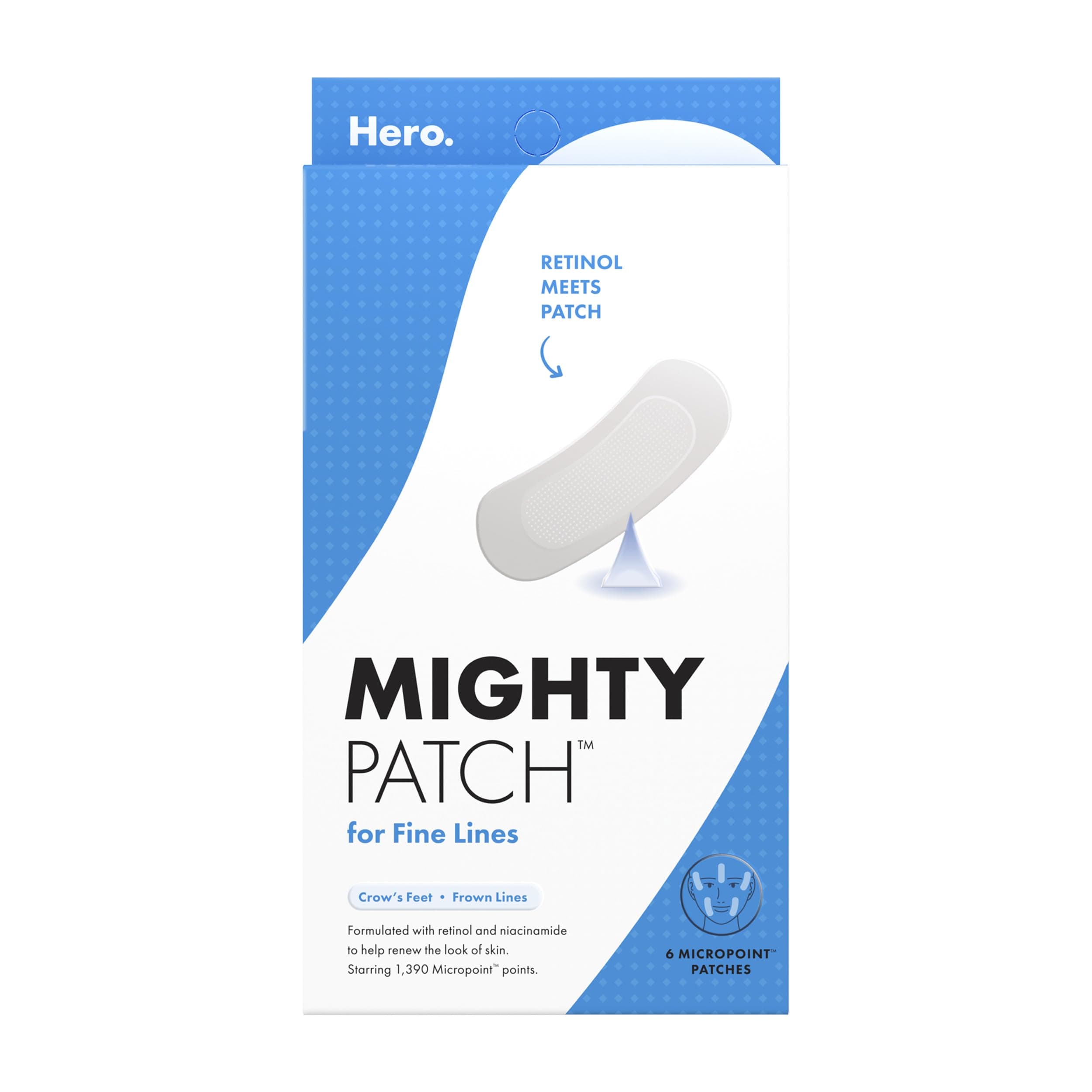 HERO COSMETICS Mighty Patch for Fine Lines, 6 Count