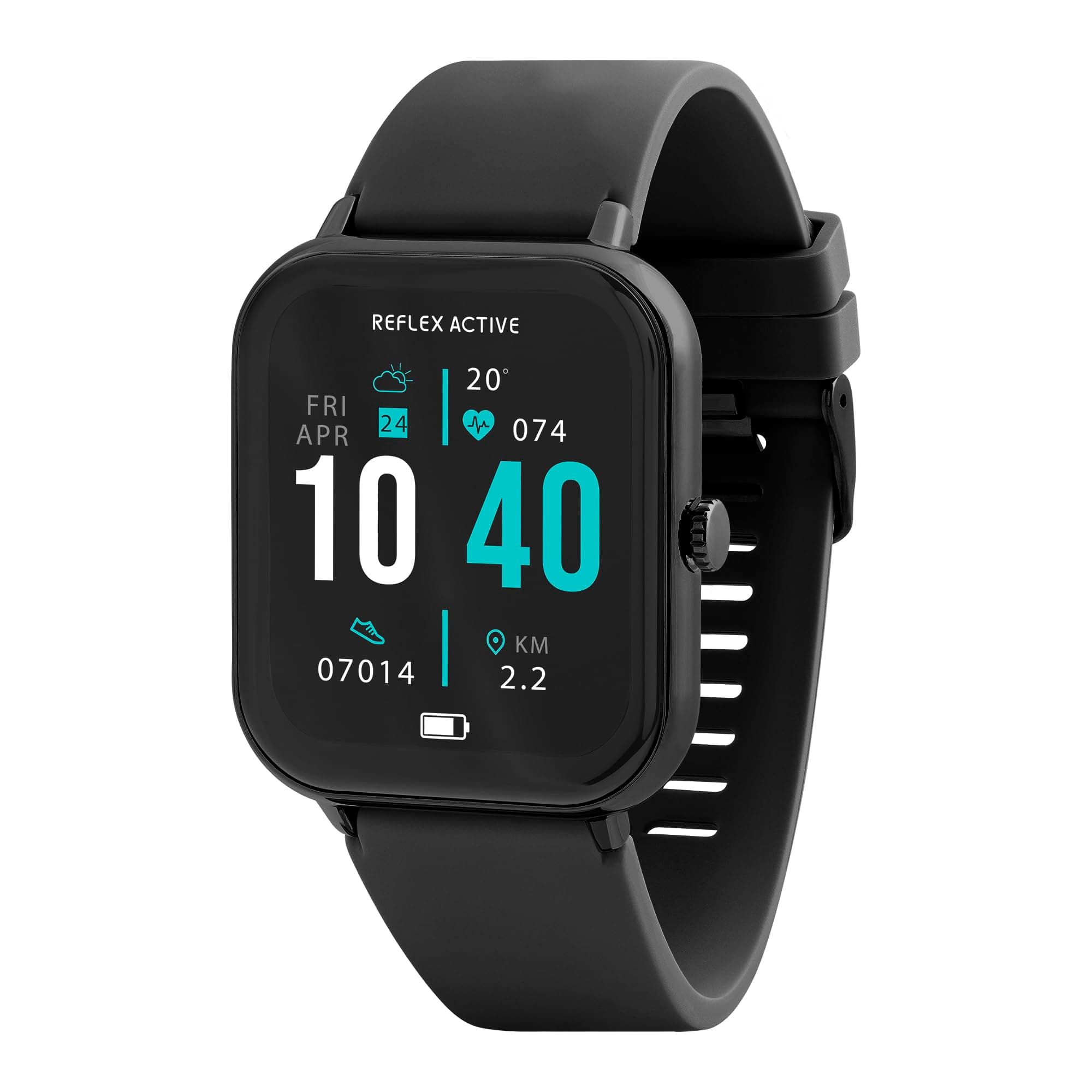Series 23 Smart Watch - Black Strap, Black Brushed