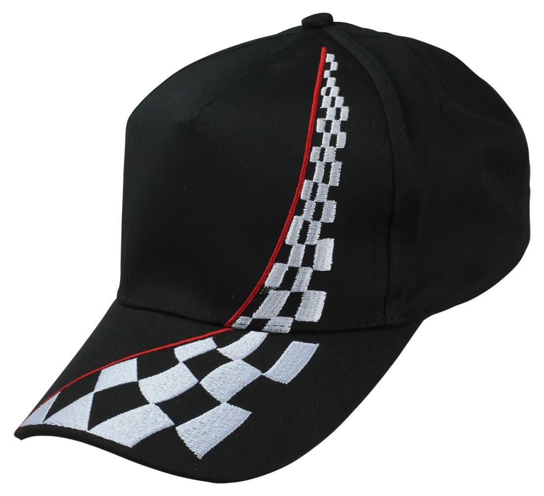 Racing Hat Checkered Ball Cap