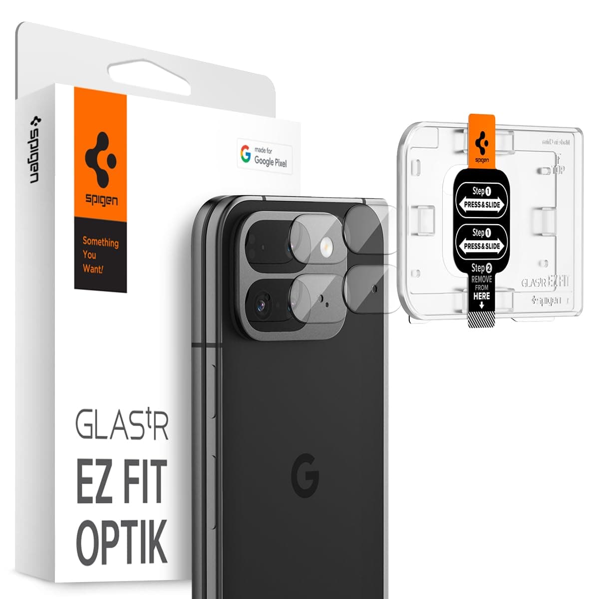 Camera Lens Screen Protector [GlasTR EZ Fit Optik] Designed for Pixel 9 Pro Fold [Case Friendly] - 2 Pack