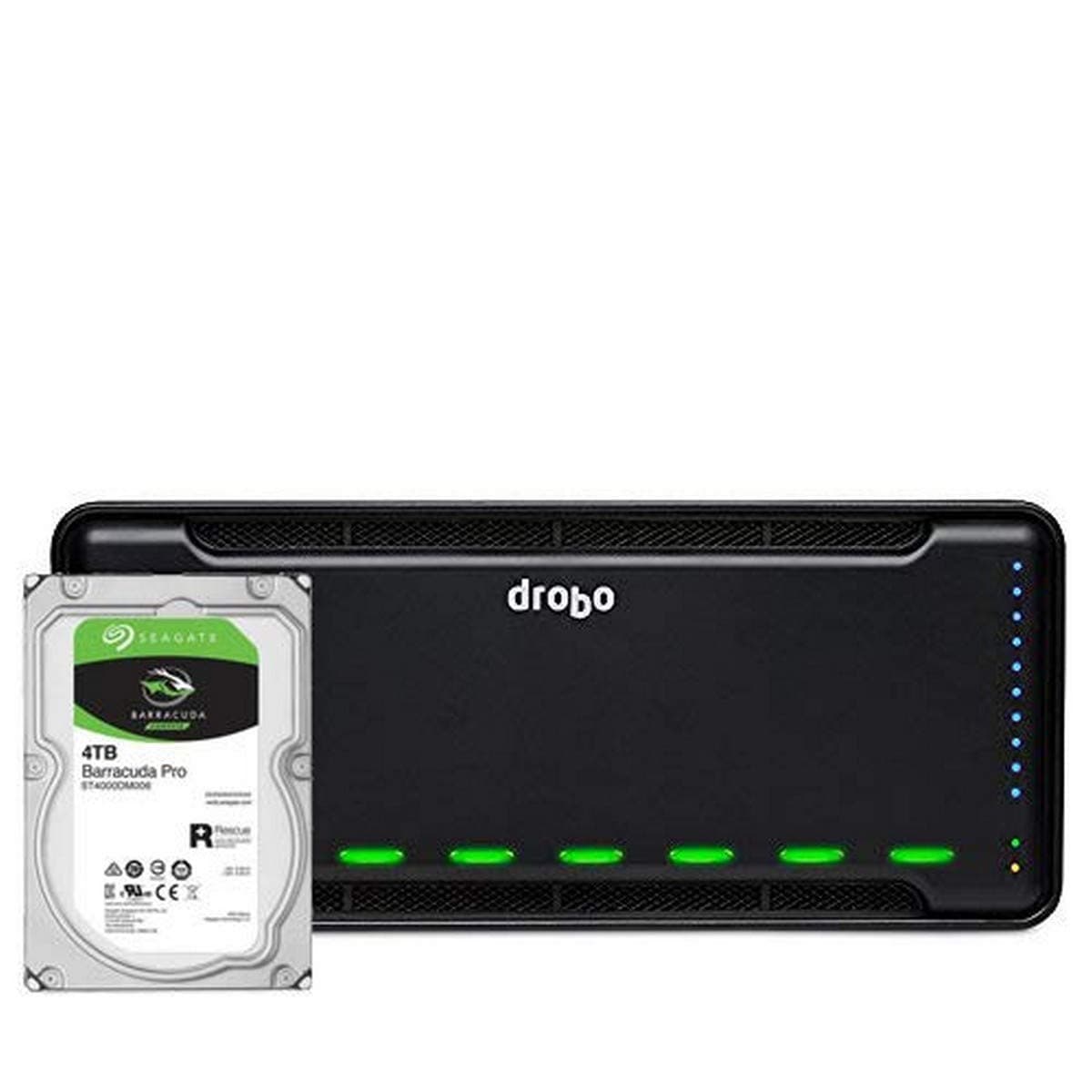 Drobo 8D 24TB Storage Array (6X4TB HDDs), Thunderbolt 3 (DRDR7A21-24TB)