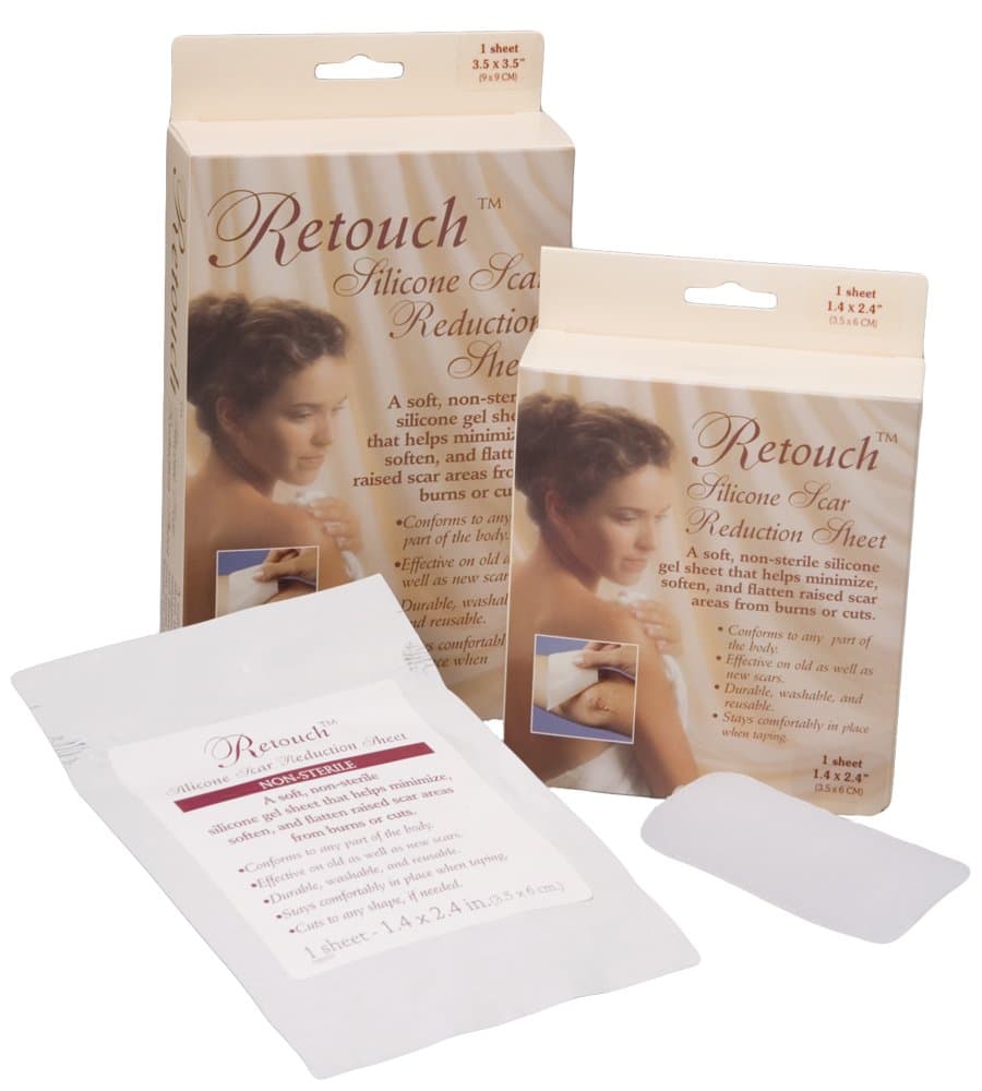 Retouch Silicone Scar Reduction Sheet, Professional Packaging, Additional Sizes - Single Bag - Medi