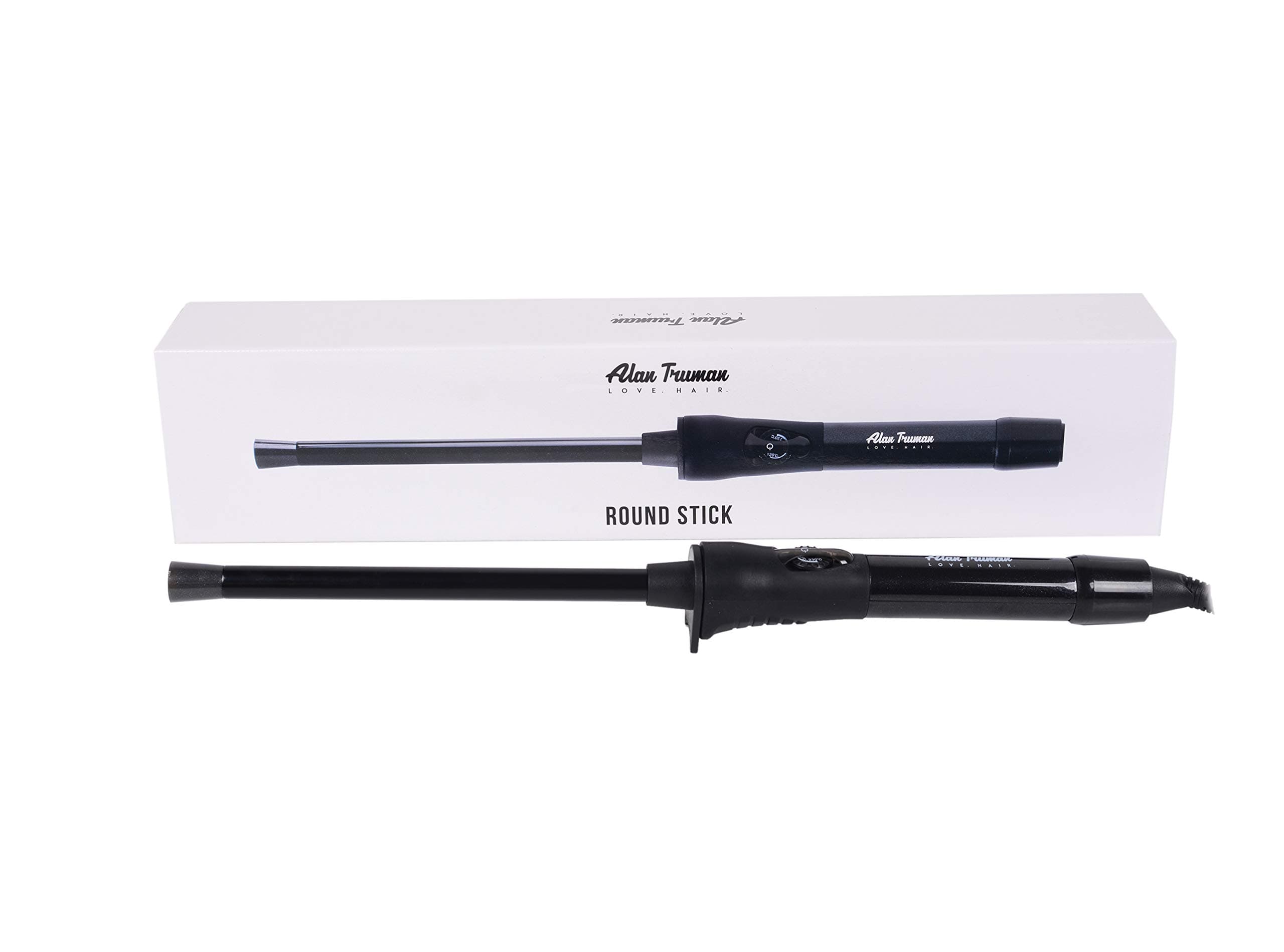 AT Round Stick Round Stick - Variable Temperature Extra Long Micro Curler (Black)