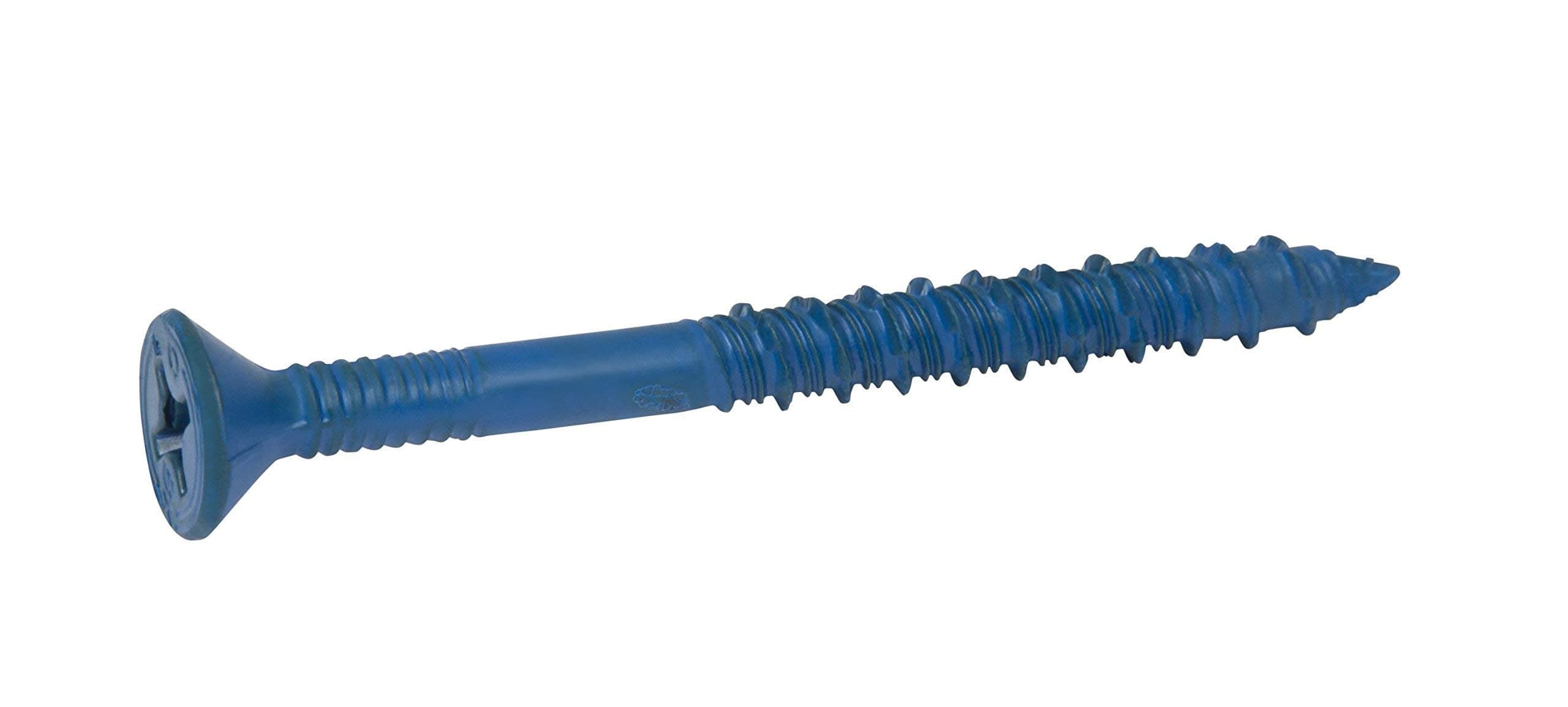CONFAST 3/16" x 3-1/4" Flat Phillips Concrete Screw Anchor with Drill Bit (100 per Box)
