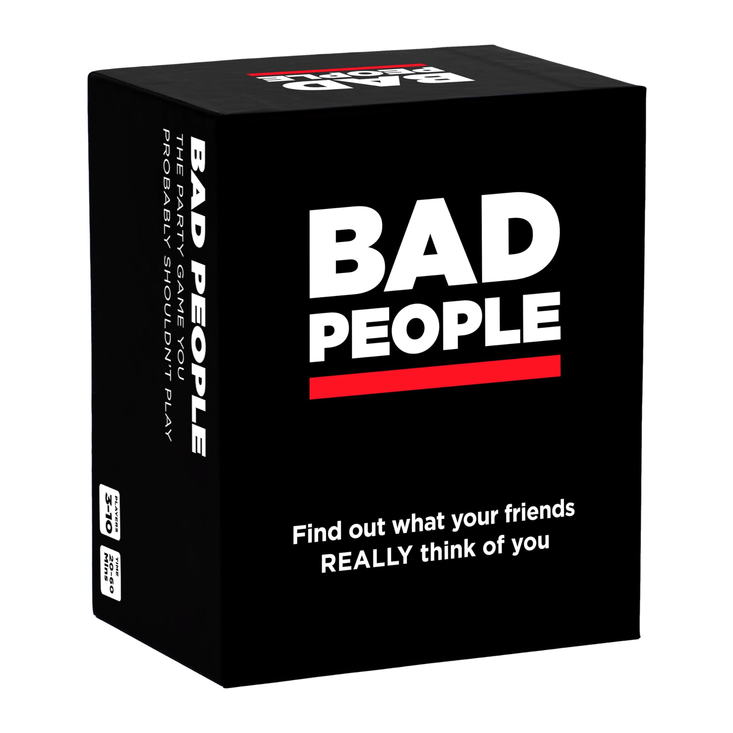 BAD PEOPLE Party Game - Find Out What Your Friends Really Think of You - Hilarious Adult Card Game for White Elephant Parties, Stocking Stuffers and Board Games Night with Friends