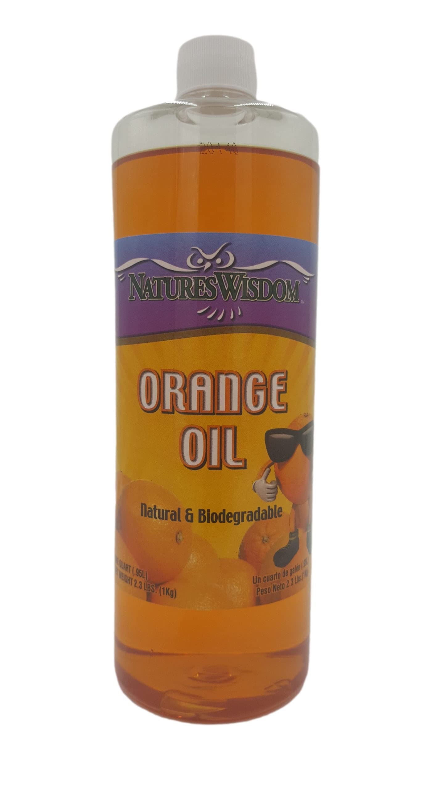 Natures Wisdom Orange Oil Concentrate, Quart