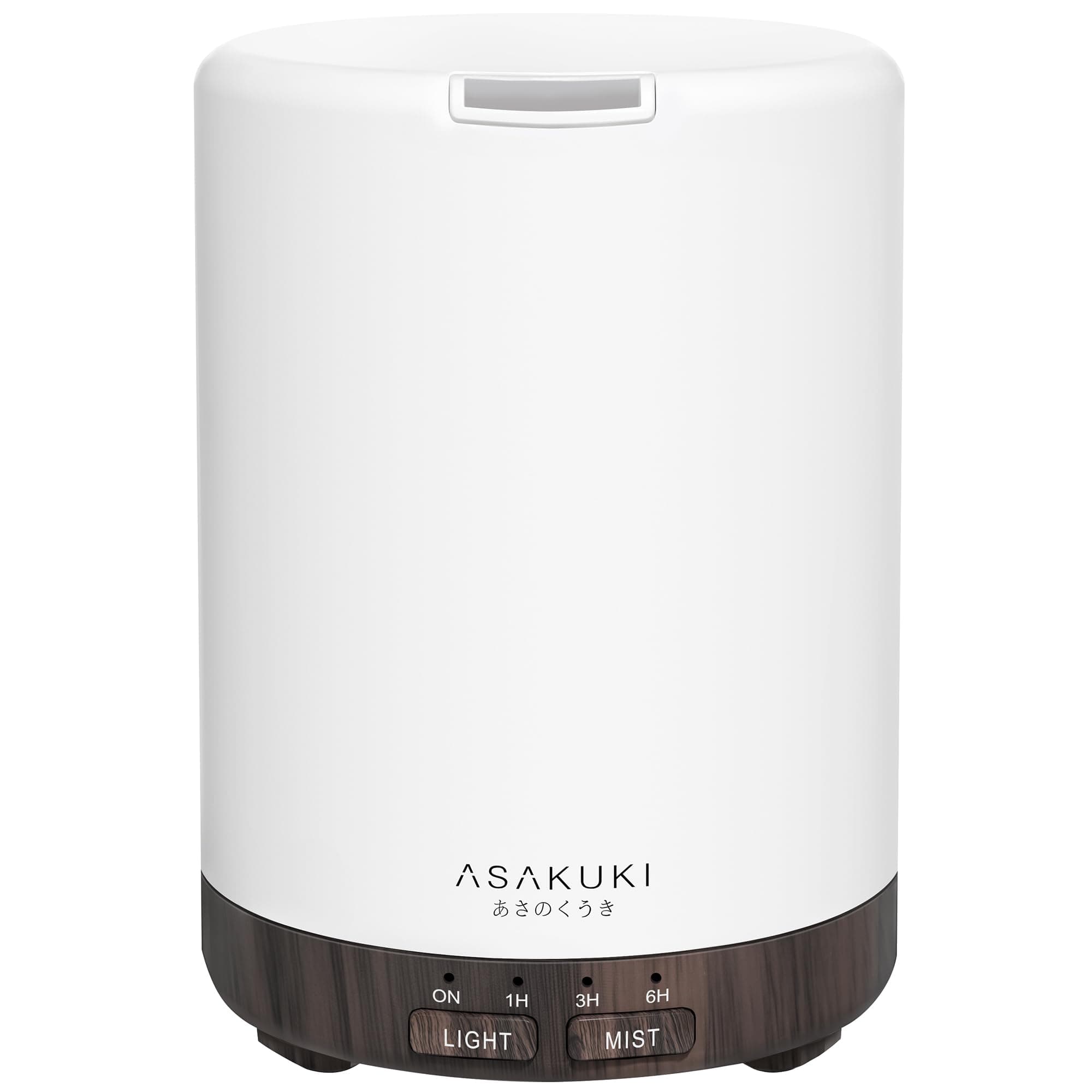 ASAKUKI Essential Oil Diffuser for Home, 300 ml Humidifier with Automatic Shut-Off, Quiet Aromatherapy Diffuser with 7 LED Lights for Living Room, Kitchen, Bedroom, Hotel - Black