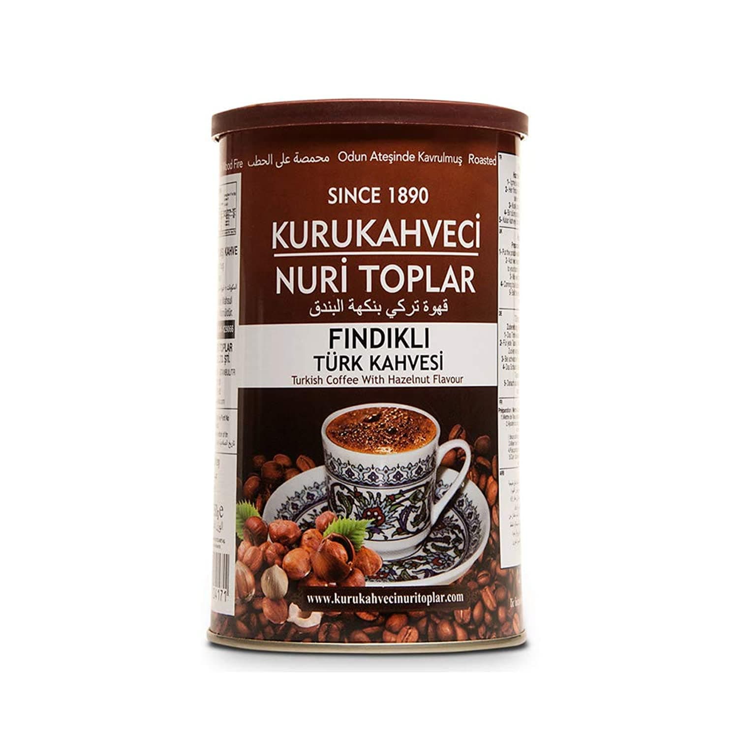 Kurukahveci Nuri Toplar Turkish Coffee with Hazelnut ( 250g)