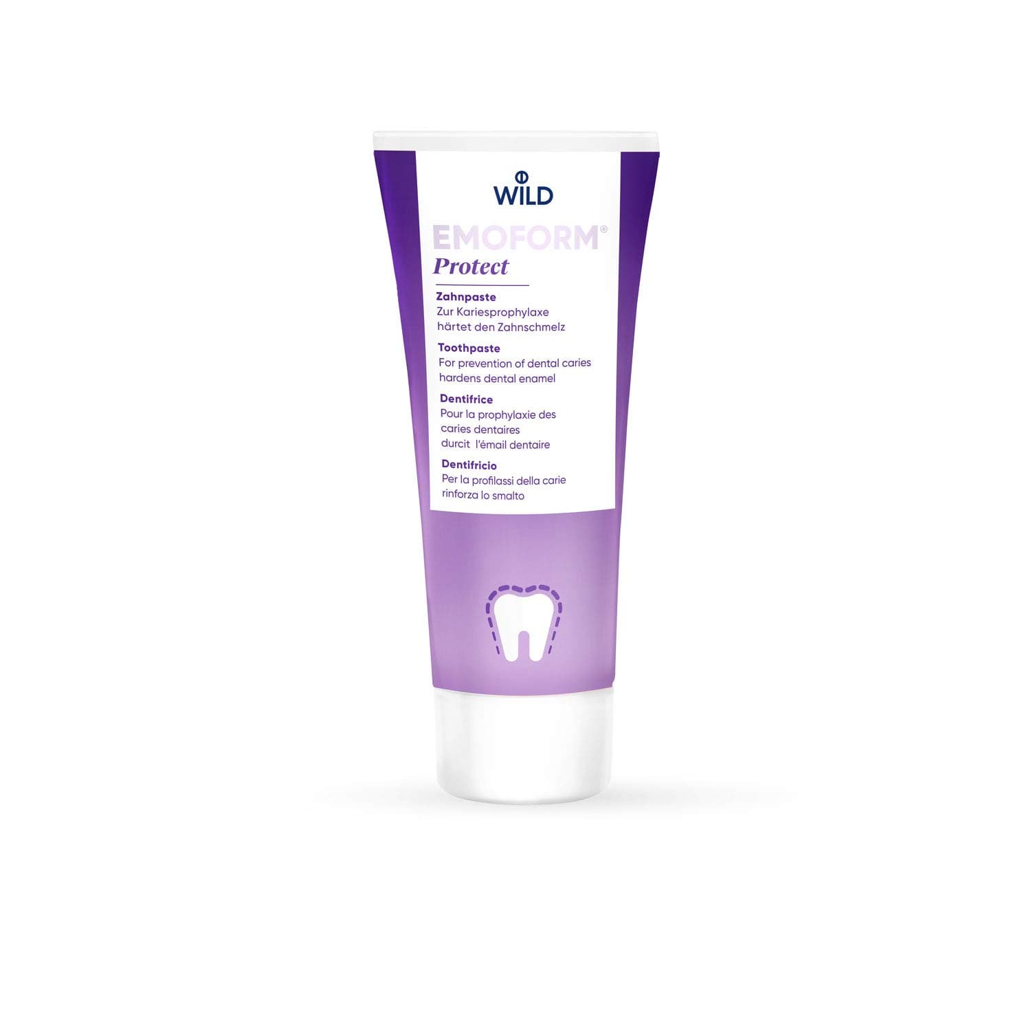 EMOFORM Protect Toothpaste 75ml – Swiss-Made NZX Formula with Sodium & Stanno...