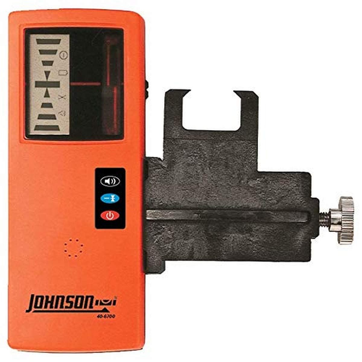 Level & Tool 40-6700 One­Sided Laser Detector w/Clamp for Red Beam Rotating Lasers, 6.50" x 2.50", Red Beam, 1 Laser Detector,Orange