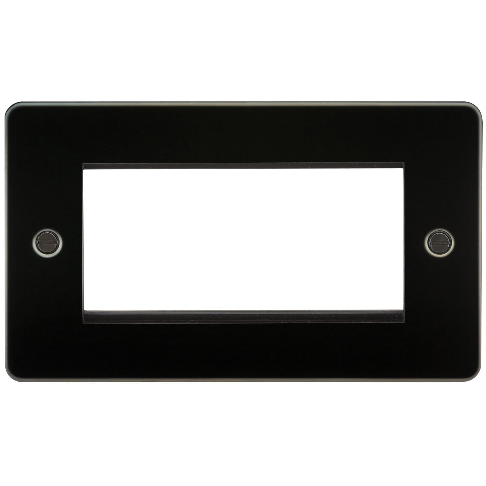 Flat Plate 4G Modular faceplate - Gunmetal
