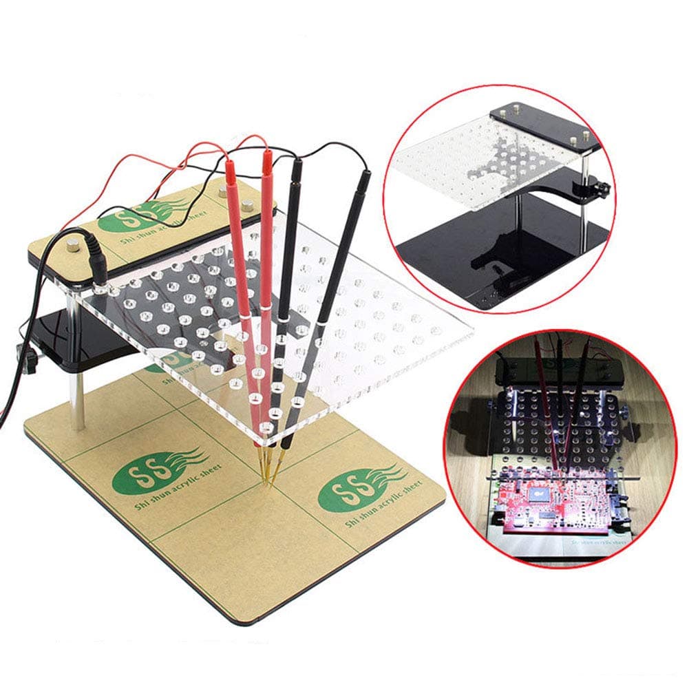 BDM Frame with Mesh and 4 Probe Pens for FGTECH BDM100 ECU Programmer Tool ECU Modification Program Bracket Brush Test Stand,Only Frame