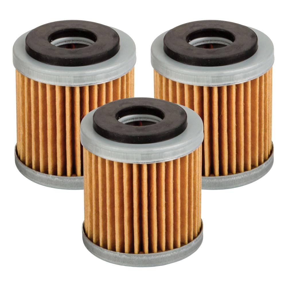 Tusk First Line Oil Filter 3‑Pack Compatible with Yamaha Raptor 250 2008-2011/YFZ450 2004-2026/XT250 2008-2025/WR250R 2008-2020/YZ250F/YZ450F 2003–2026/WR250F/WR450F 2004-2026