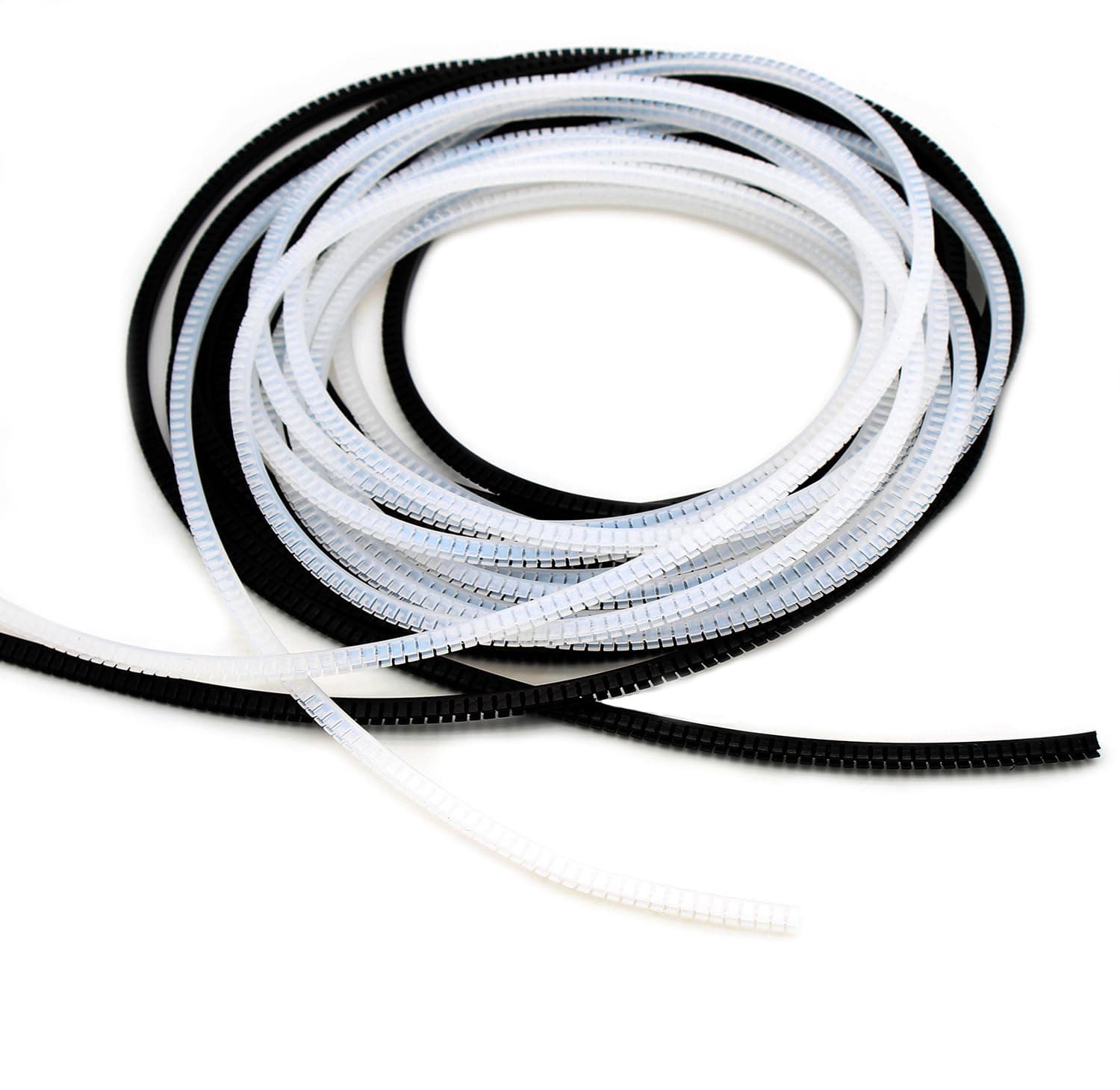 Flexible Sharp and Rough Edge Trim Protector, Push-in Edge Shield for Steel Panels, Wood Panels, Glass and Plastic Panels, Fits 0.03"-0.045" Thickness Edge, Black, White, 32'