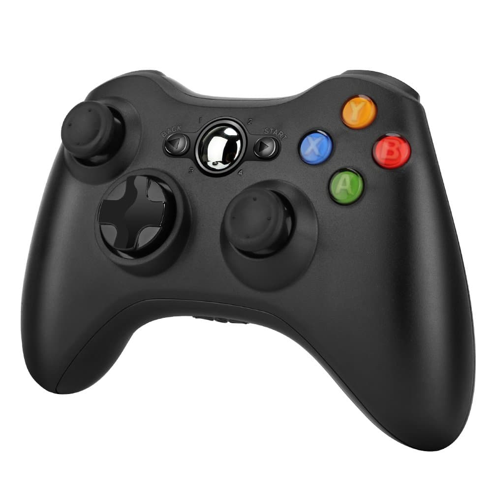 Xbox 360 wireless controller,Uniway XC02 XBOX Wireless Controller 2.4 GHZ PC Gamepad For Windows/XP System-Black