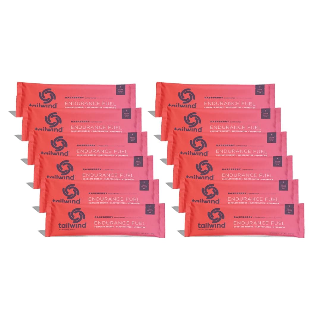 Tailwind Nutrition Endurance Fuel 12 Stick Packs Raspberry Buzz - Caffeinated