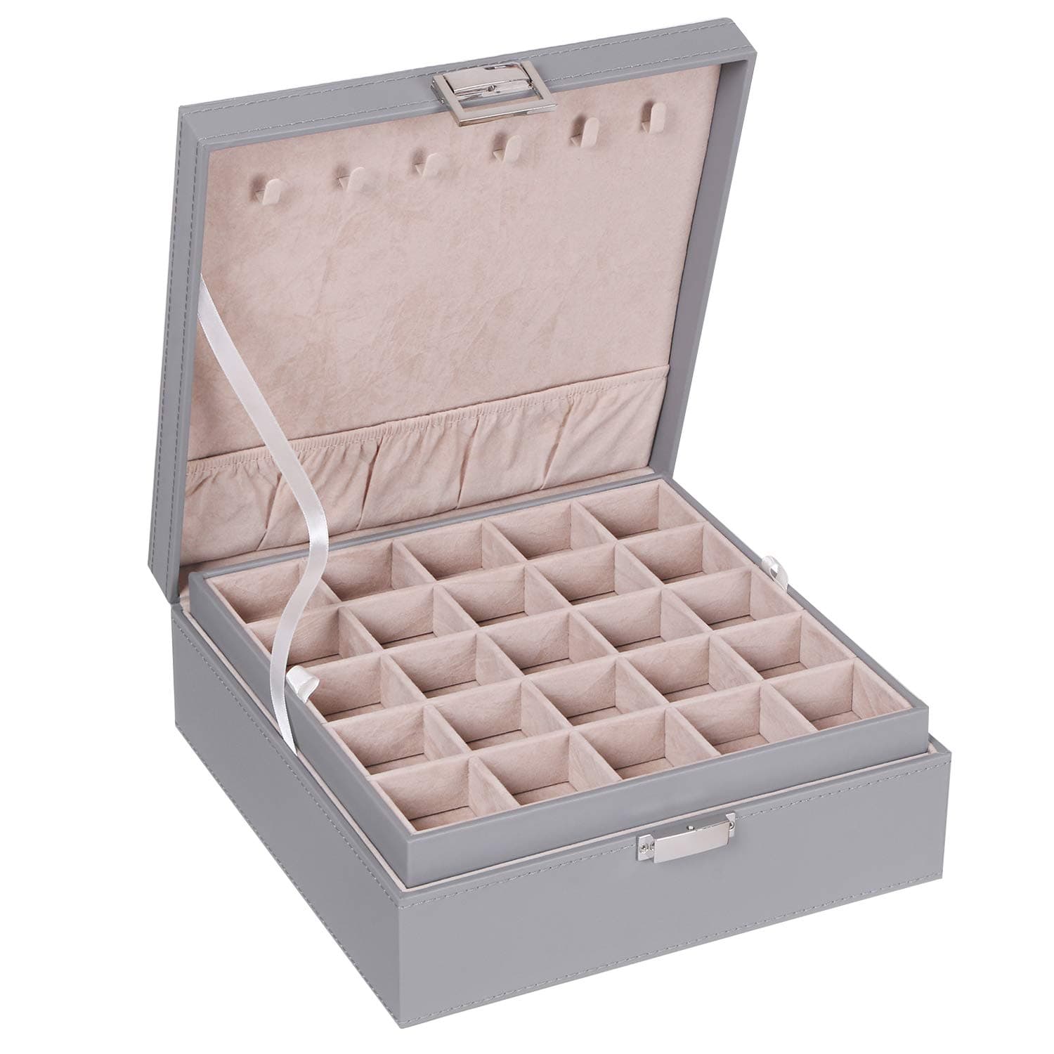 Earring jewelry box-Grey
