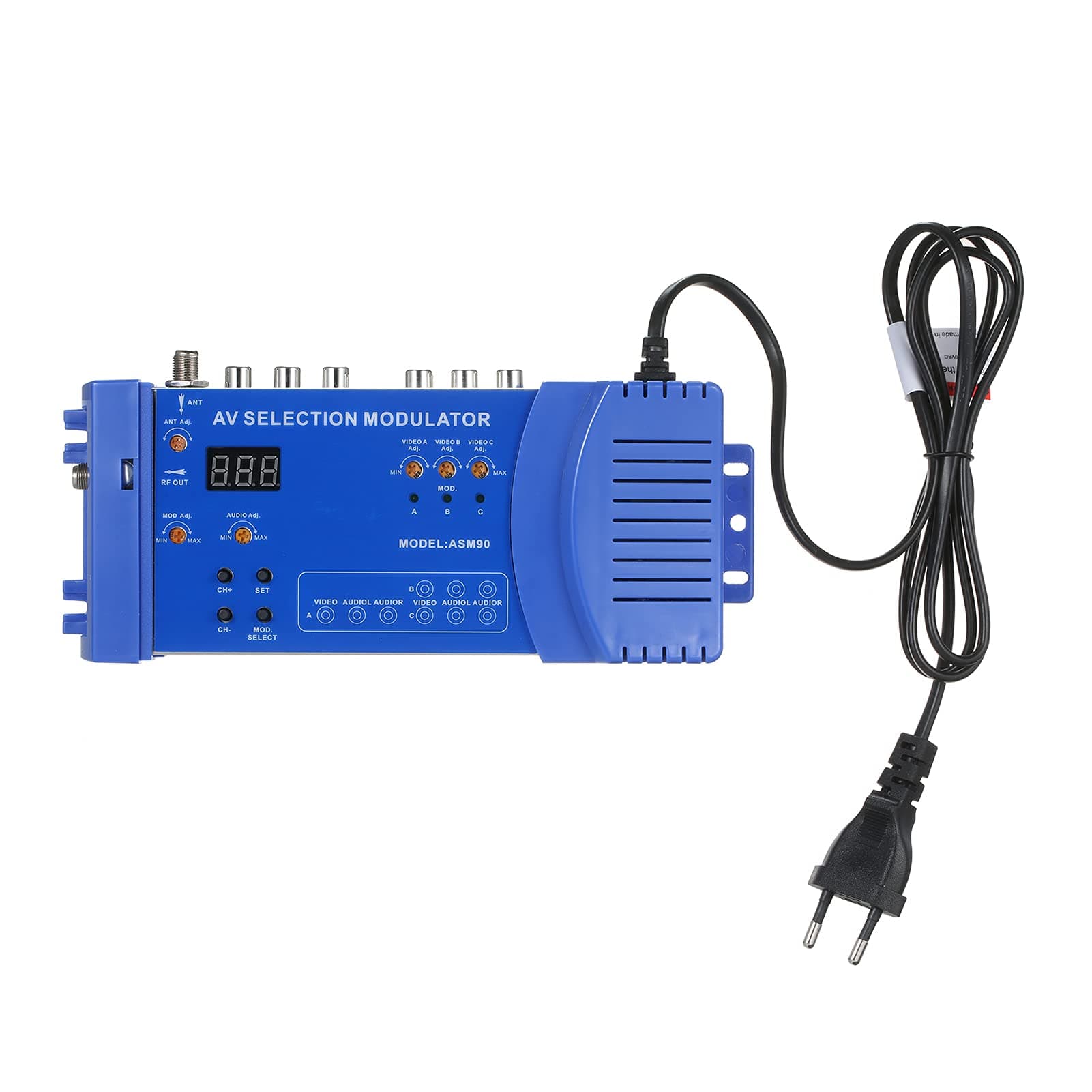 AMS90 Modulator AV Optional Modulator PAL/NTSC Standa RCA Converter Portable 100-240V Domestic Modulator RF Converter Adapter EU Plug