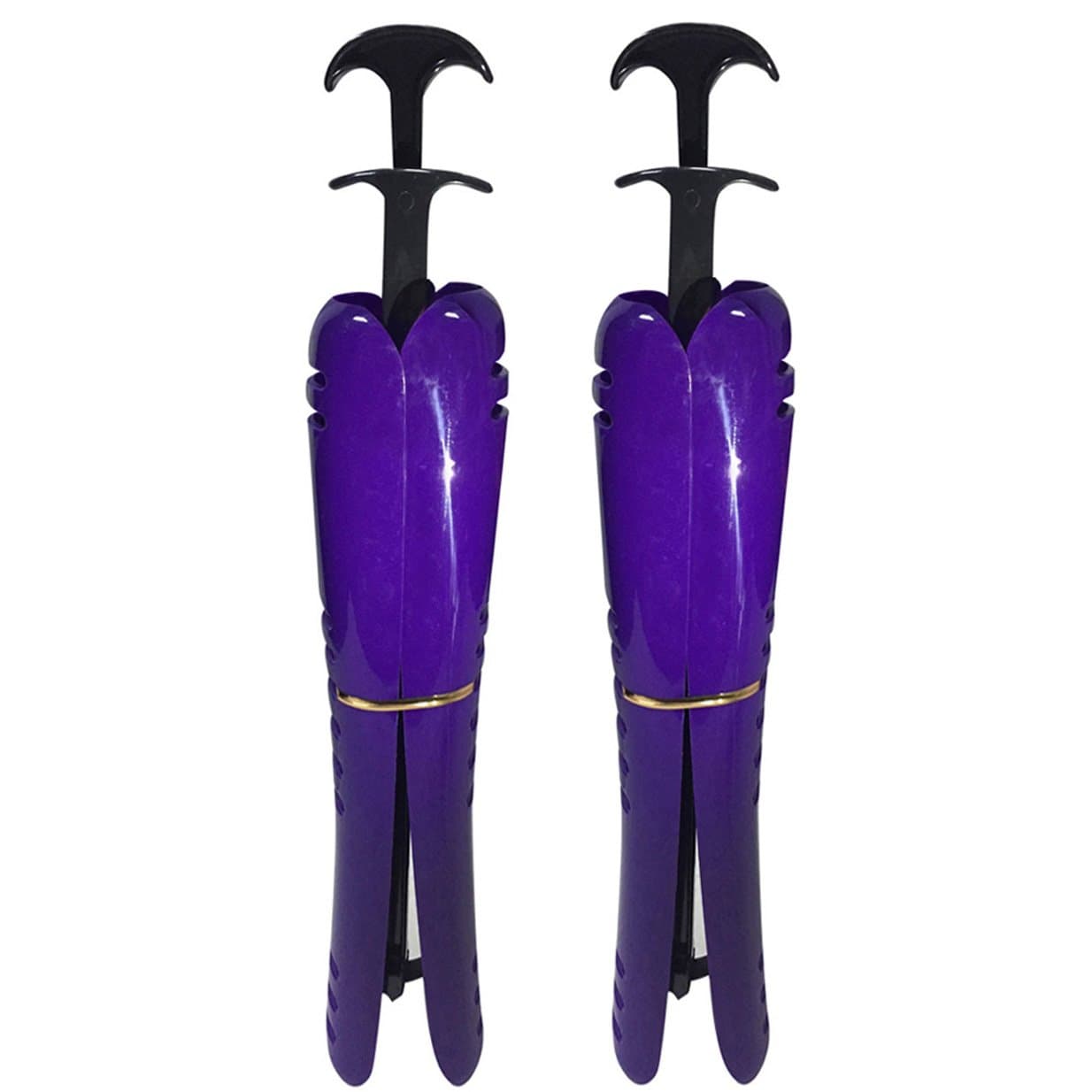 NewFerU Boot Tree Shaft Shaper Holder, Reusable Support Form Insert Keeper Adjustable for Tall Boots (L 16.5" Purple)